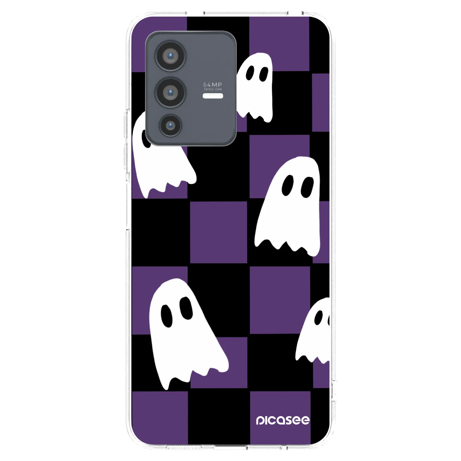 Picasee átlátszó szilikon tok az alábbi mobiltelefonokra Vivo V23 5G - Ghosts