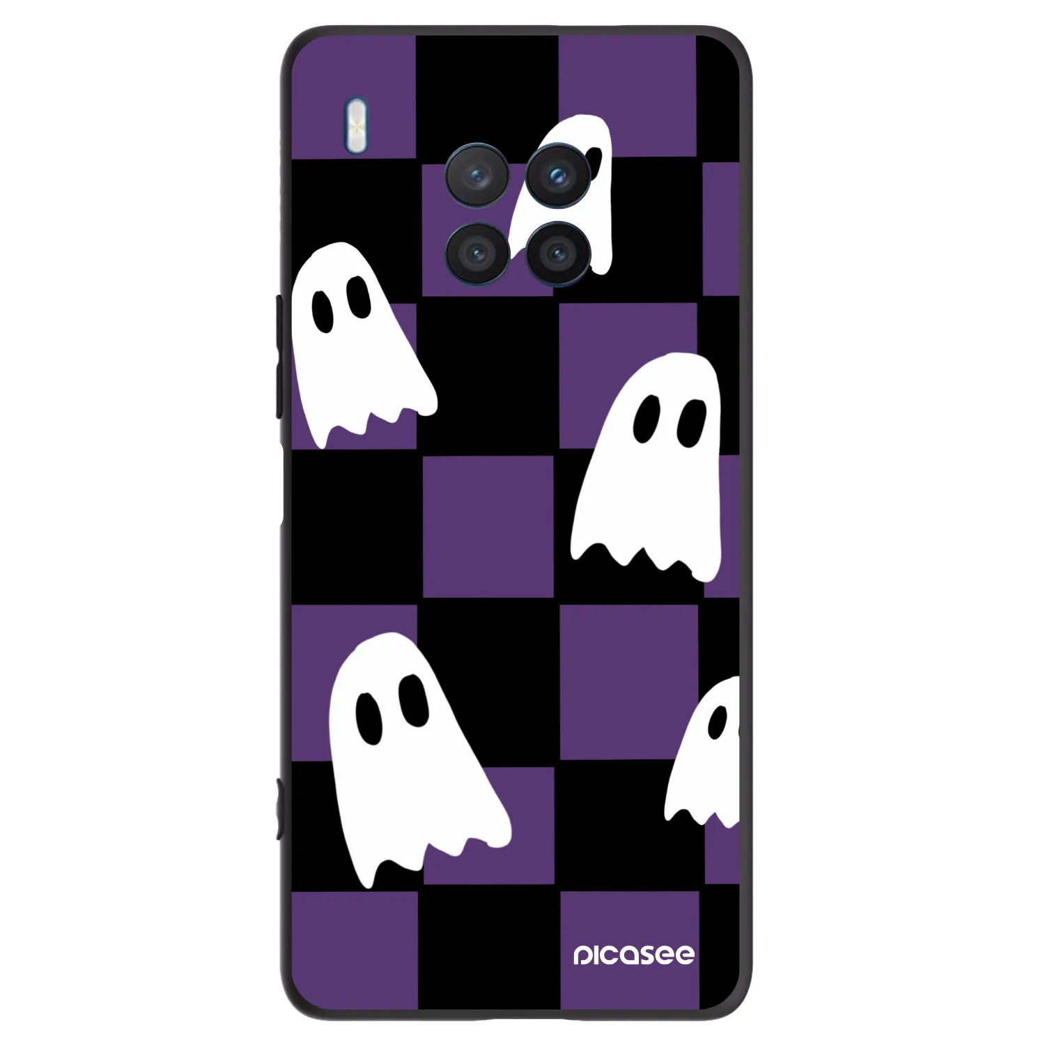 Picasee fekete szilikon tok az alábbi mobiltelefonokra Honor 50 Lite - Ghosts