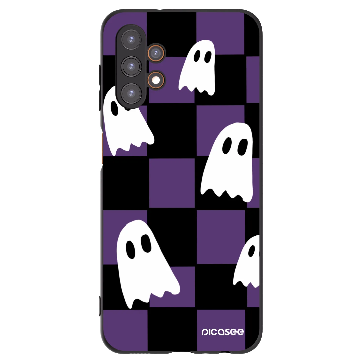 Picasee fekete szilikon tok az alábbi mobiltelefonokra Samsung Galaxy A13 4G A135 - Ghosts