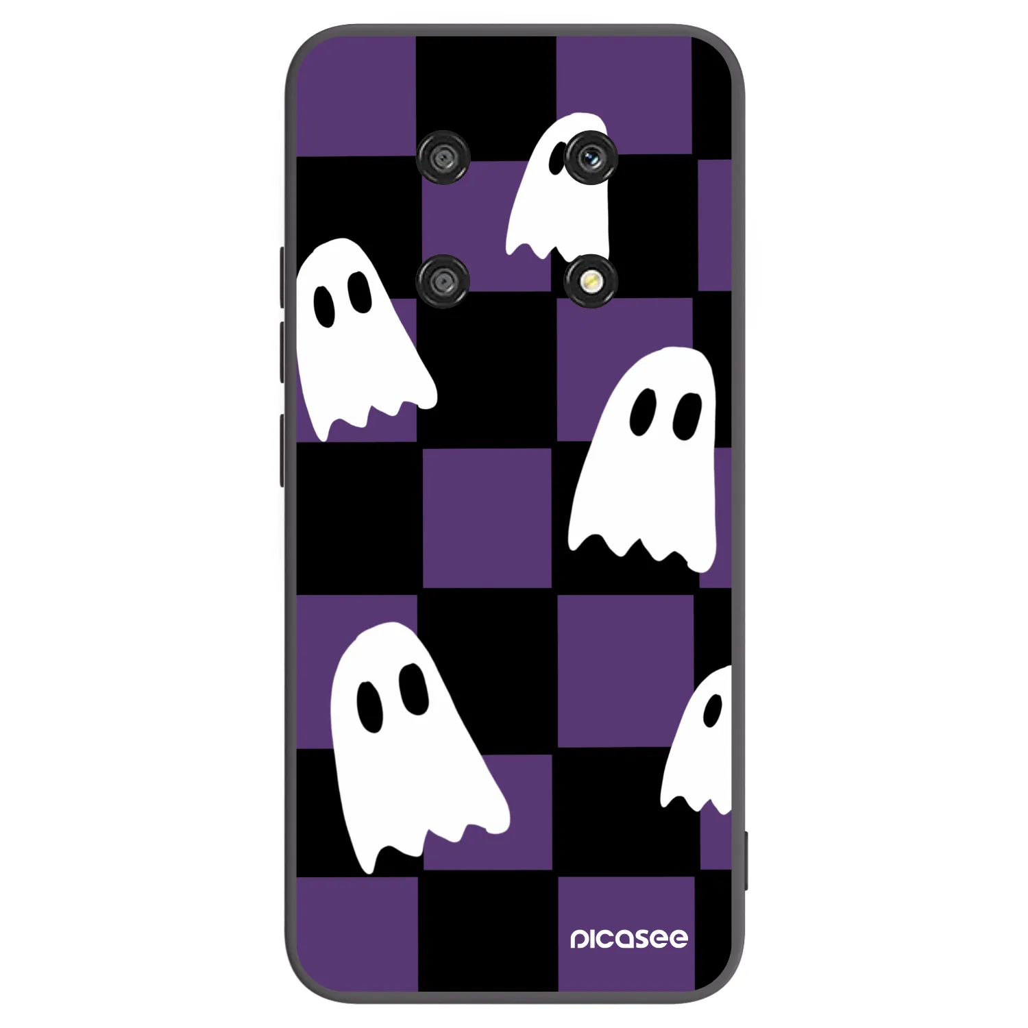 Picasee fekete szilikon tok az alábbi mobiltelefonokra Honor Magic4 Lite 5G - Ghosts