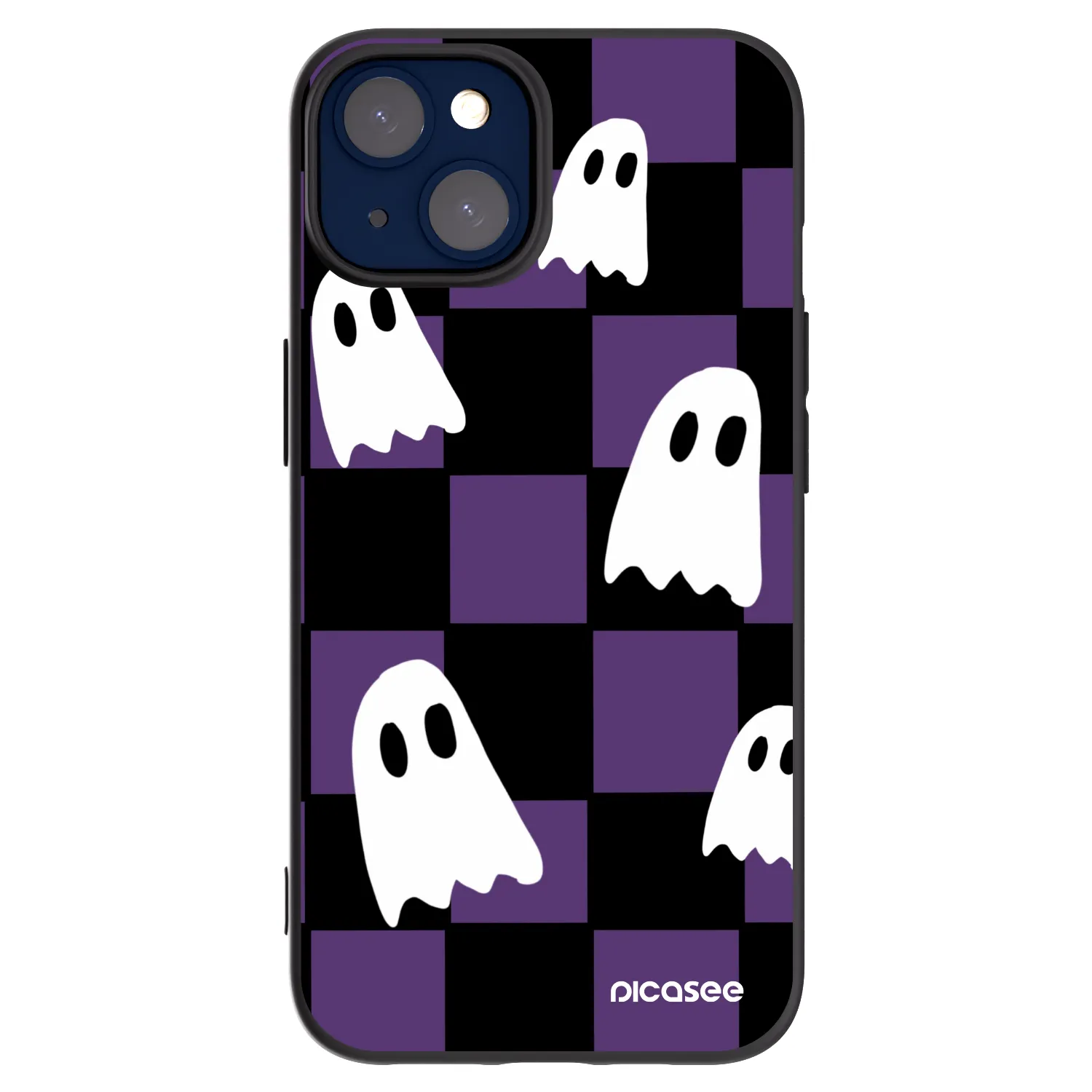 Picasee fekete szilikon tok az alábbi mobiltelefonokra Apple iPhone 14 - Ghosts