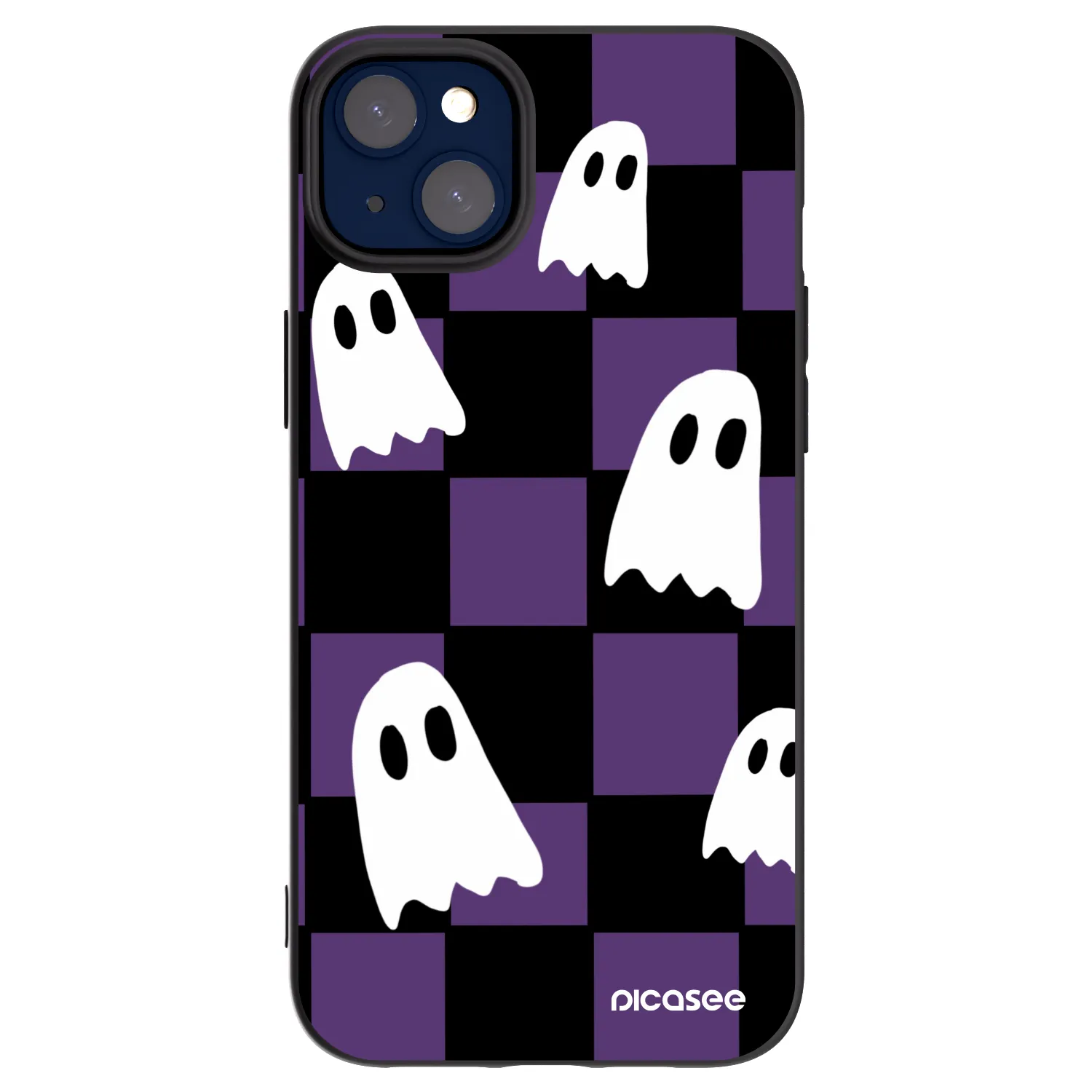 Picasee fekete szilikon tok az alábbi mobiltelefonokra Apple iPhone 14 Plus - Ghosts