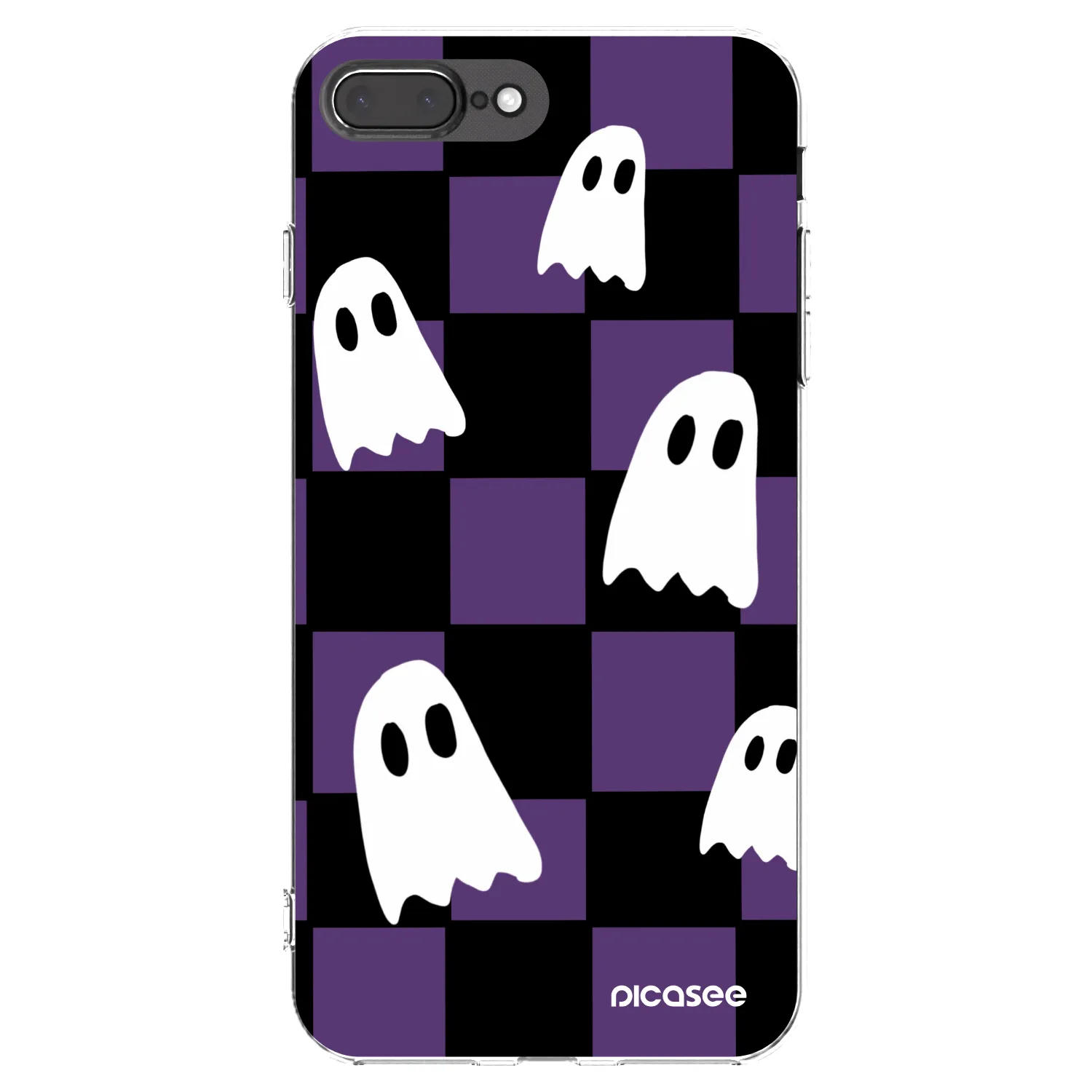 Picasee átlátszó szilikon tok az alábbi mobiltelefonokra Apple iPhone 8 Plus - Ghosts
