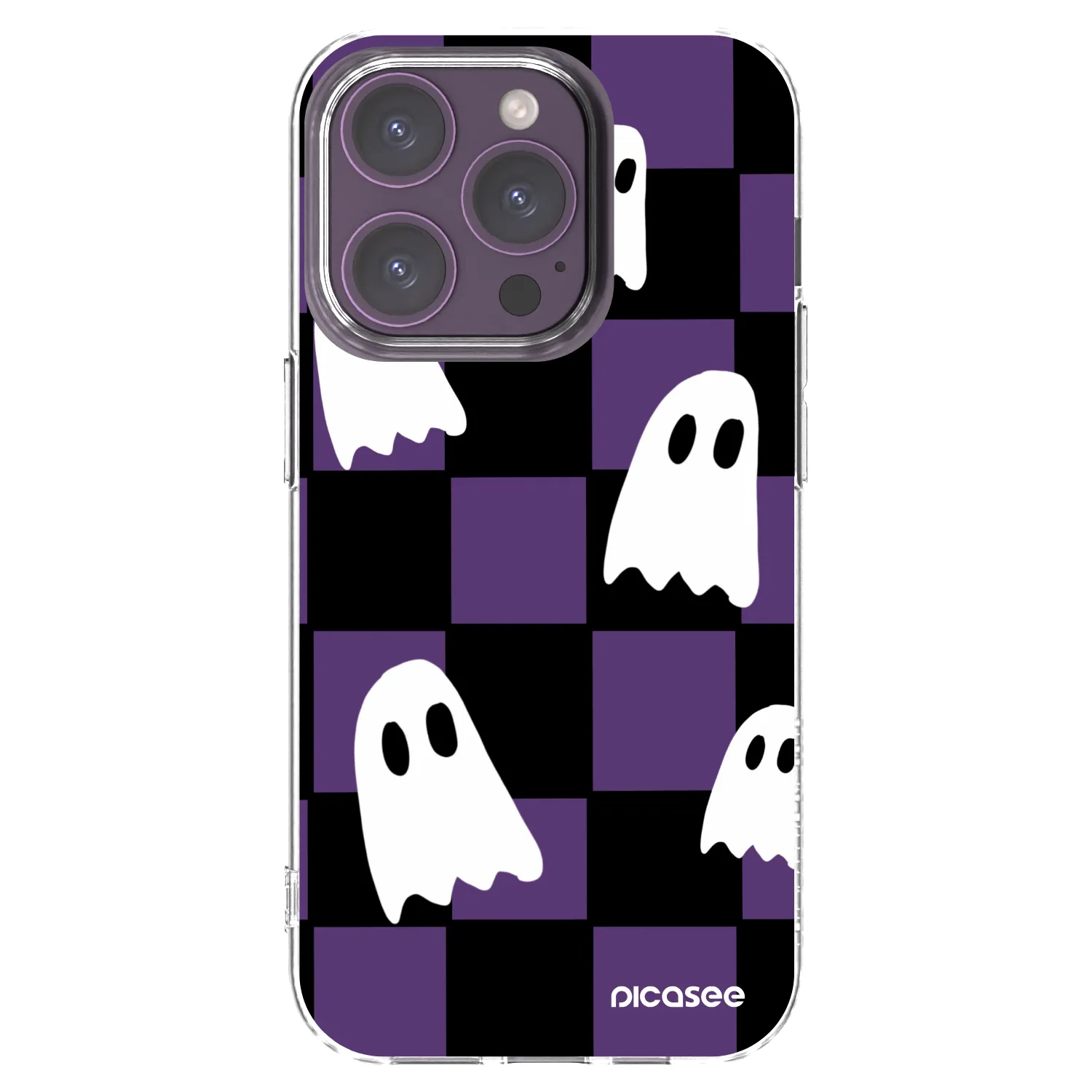 Picasee átlátszó szilikon tok az alábbi mobiltelefonokra Apple iPhone 14 Pro - Ghosts