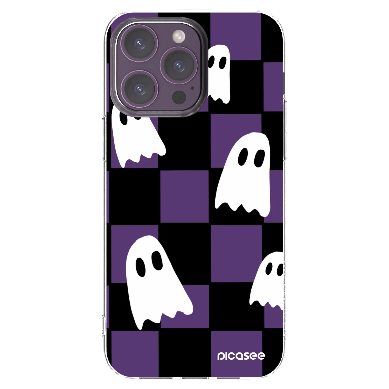 Picasee átlátszó szilikon tok az alábbi mobiltelefonokra Apple iPhone 14 Pro Max - Ghosts