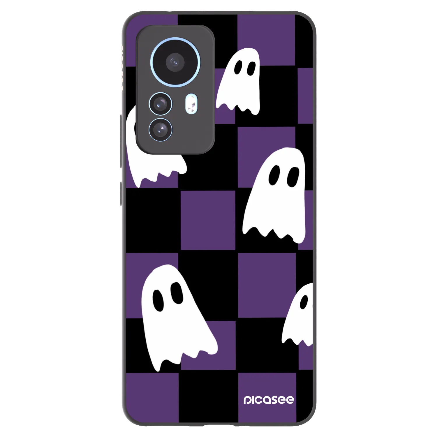 Picasee fekete szilikon tok az alábbi mobiltelefonokra Xiaomi 12T Pro - Ghosts