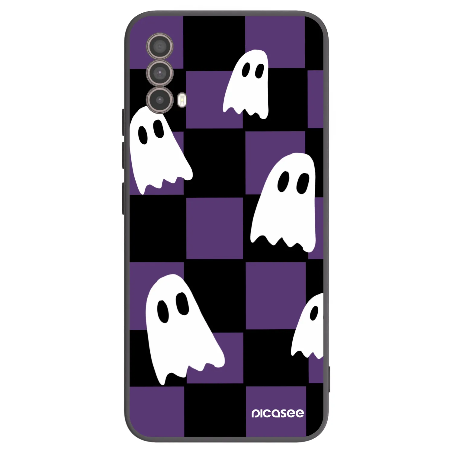Picasee fekete szilikon tok az alábbi mobiltelefonokra Motorola Moto E40 - Ghosts