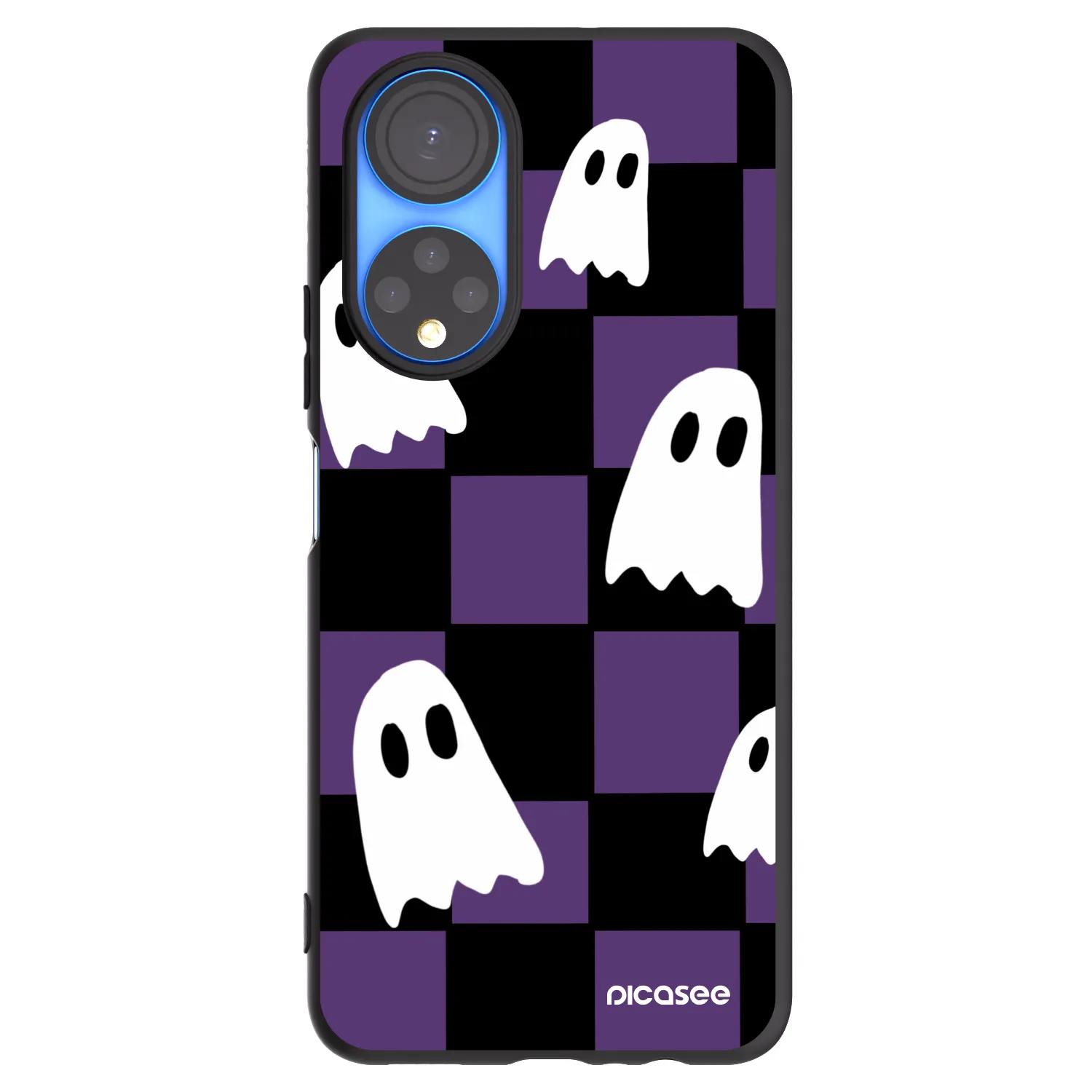 Picasee fekete szilikon tok az alábbi mobiltelefonokra Honor X7 - Ghosts