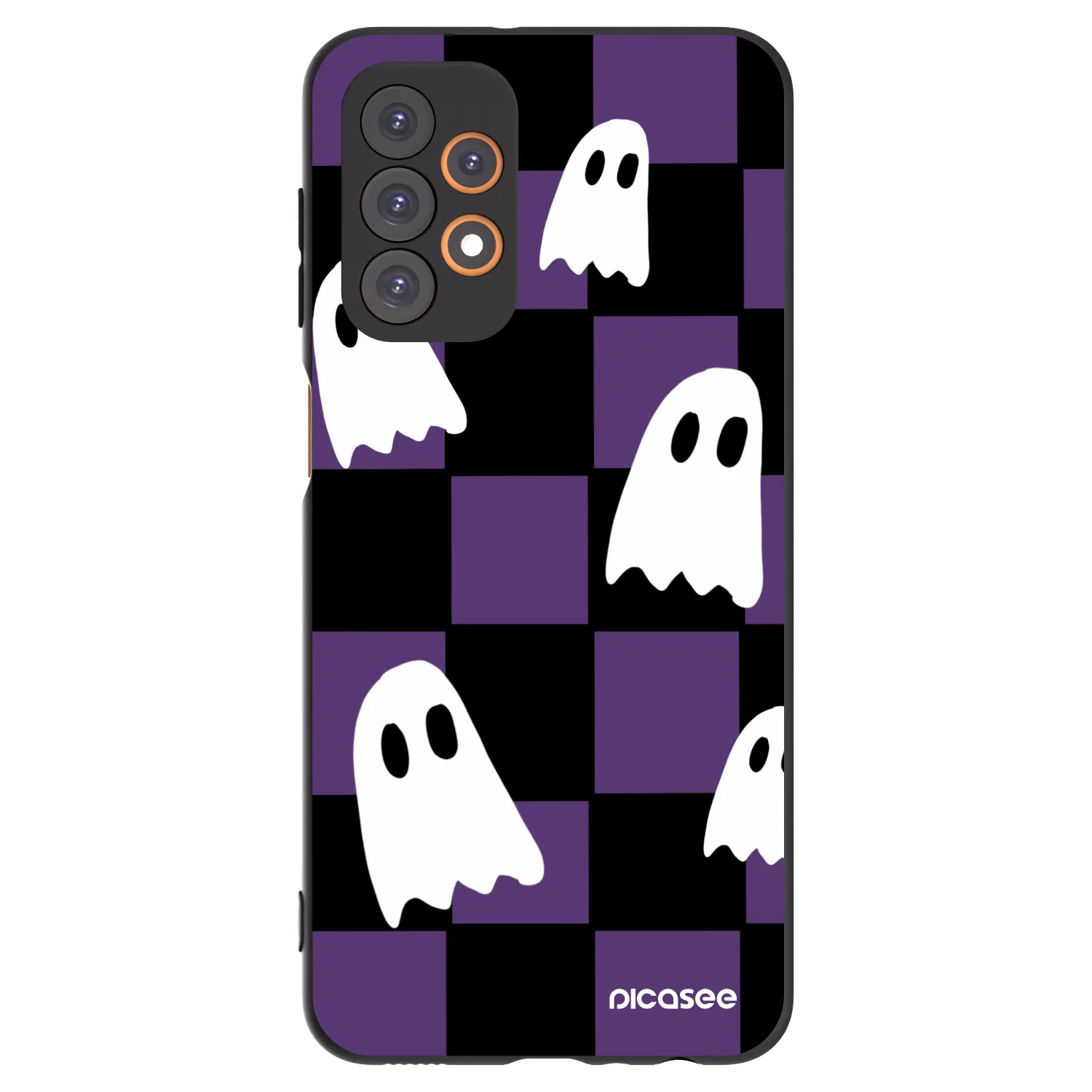 Picasee fekete szilikon tok az alábbi mobiltelefonokra Samsung Galaxy A23 A236B 5G - Ghosts