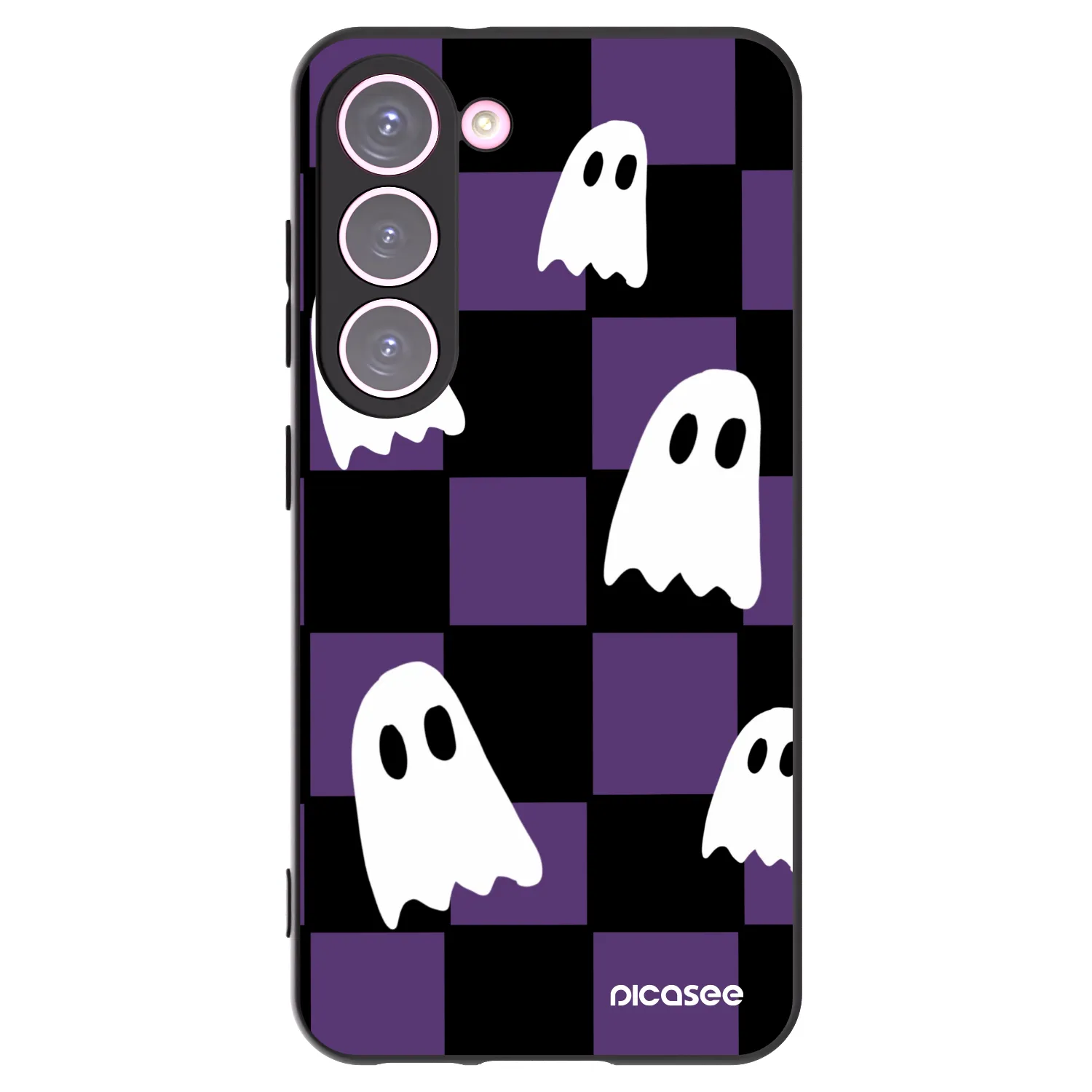 Picasee fekete szilikon tok az alábbi mobiltelefonokra Samsung Galaxy S23 5G - Ghosts