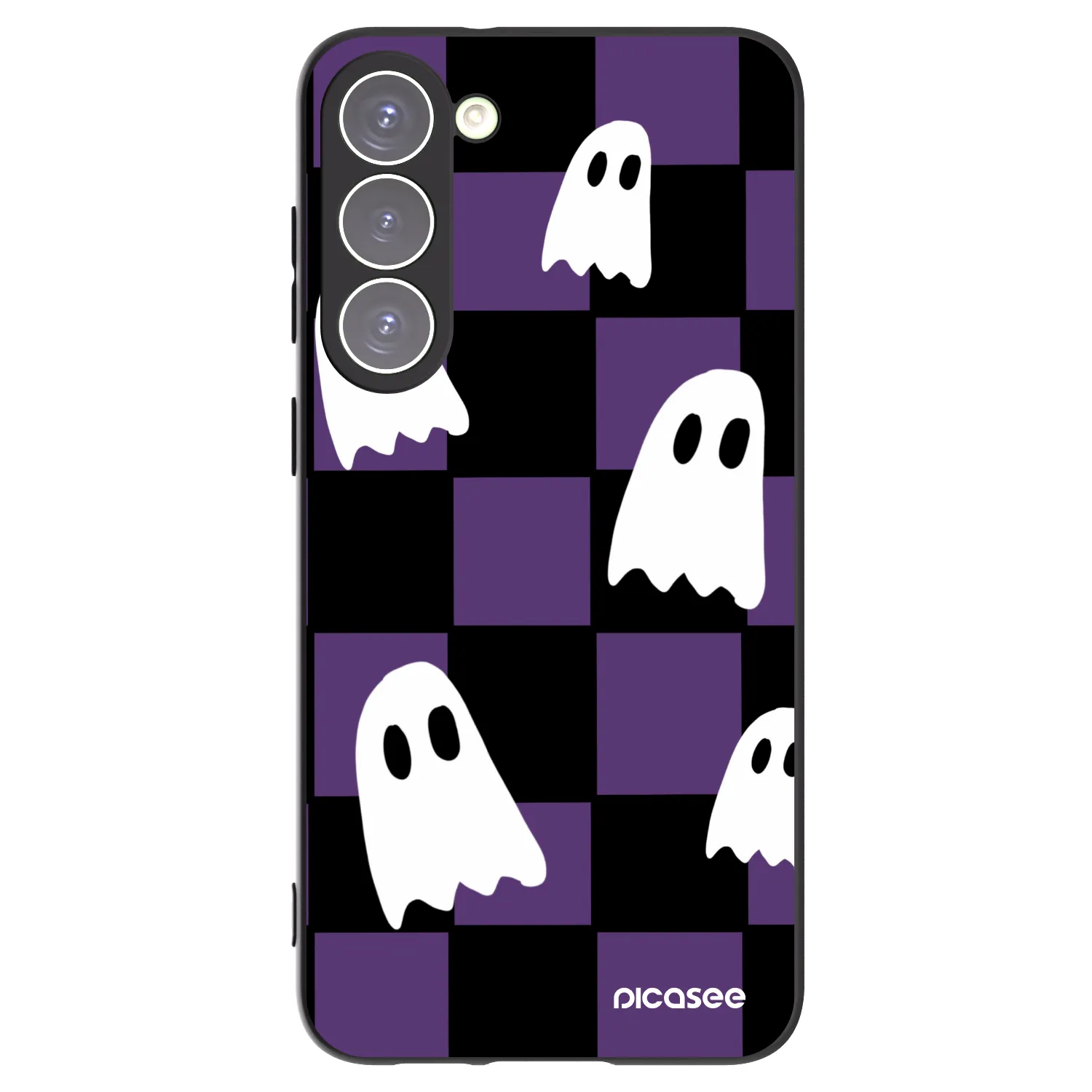 Picasee fekete szilikon tok az alábbi mobiltelefonokra Samsung Galaxy S23+ 5G - Ghosts
