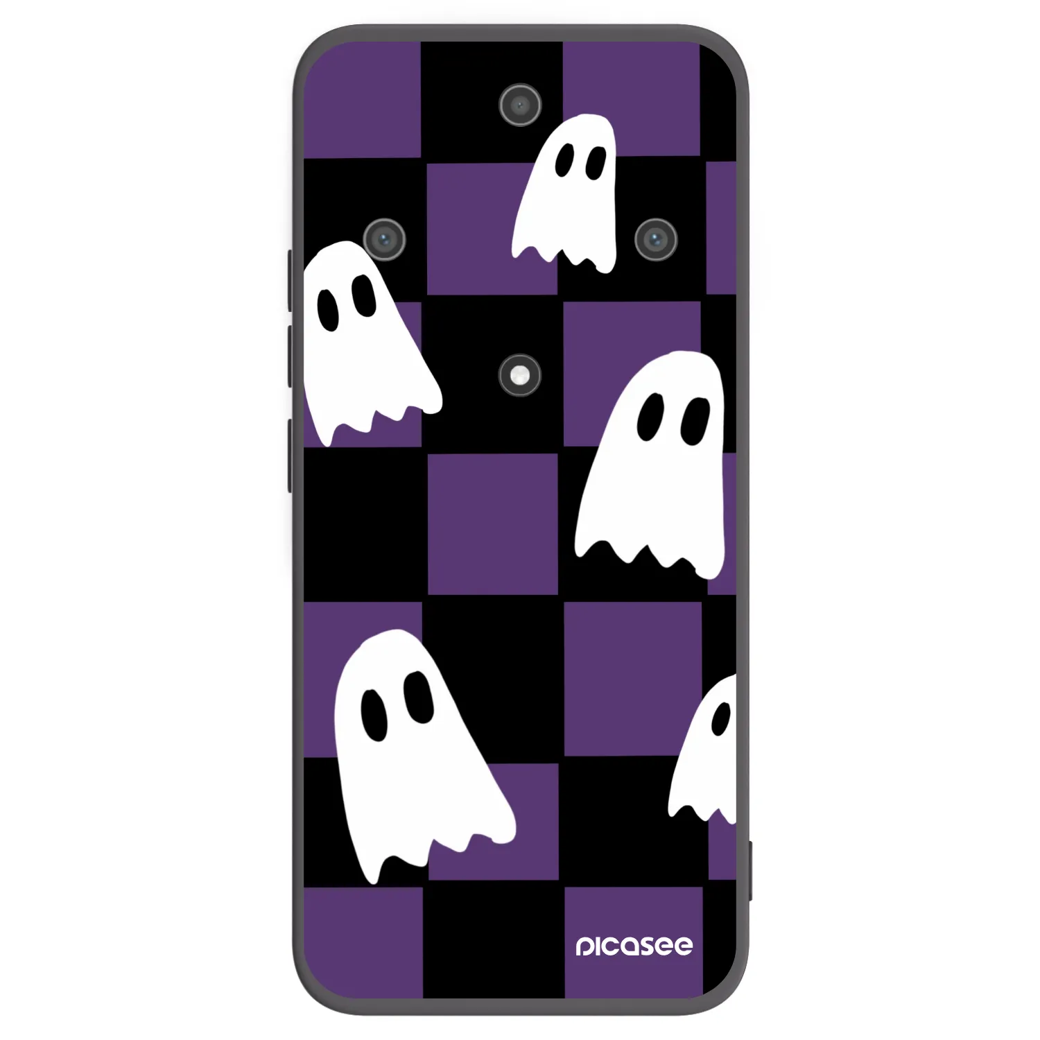 Picasee fekete szilikon tok az alábbi mobiltelefonokra Honor Magic5 Lite 5G - Ghosts