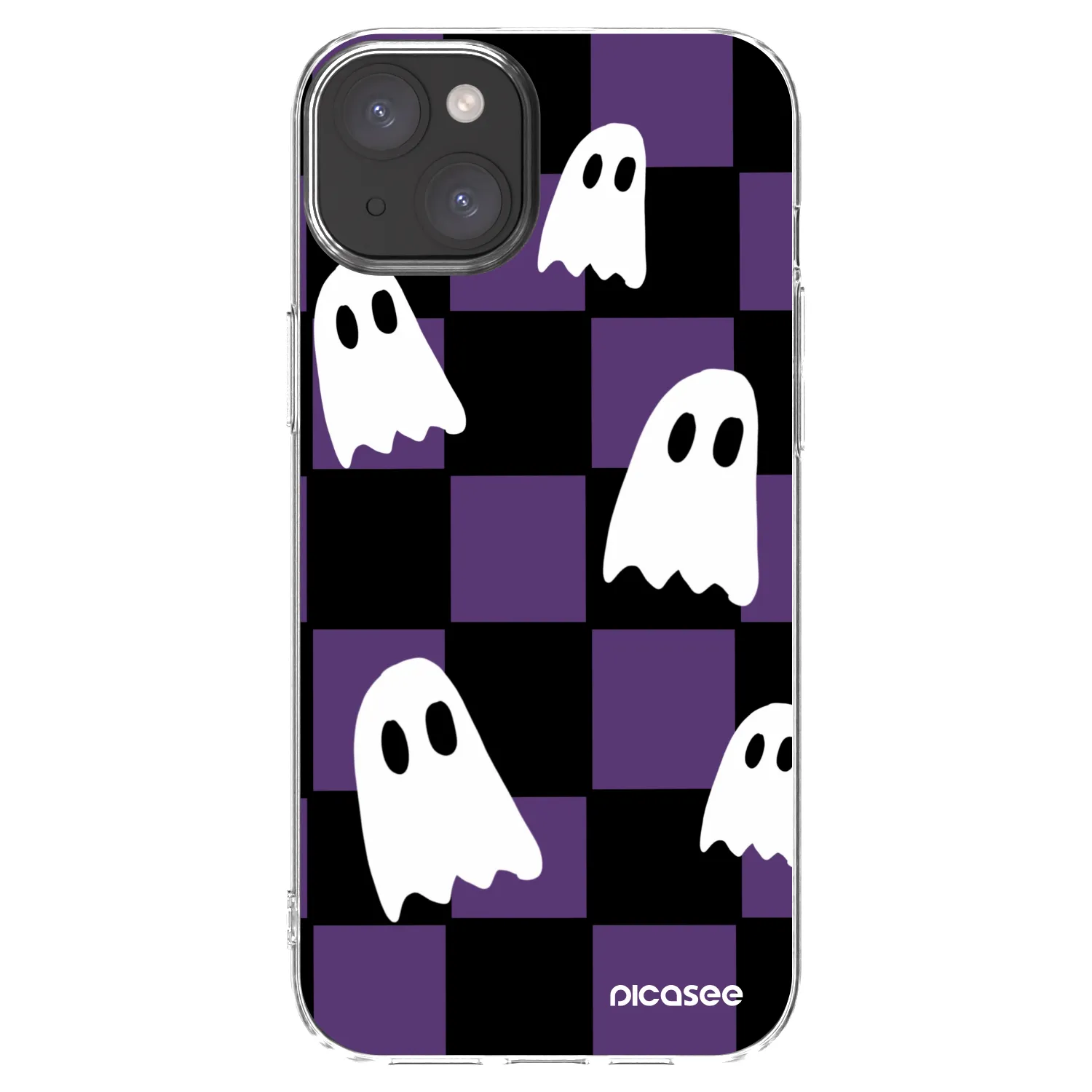 Picasee átlátszó szilikon tok az alábbi mobiltelefonokra Apple iPhone 15 Plus - Ghosts