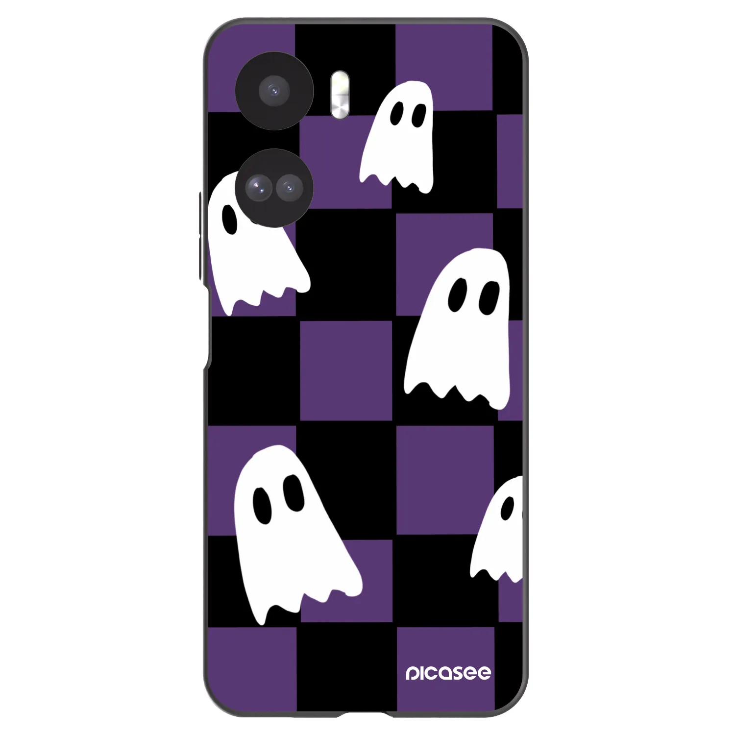 Picasee fekete szilikon tok az alábbi mobiltelefonokra Honor 90 Lite 5G - Ghosts