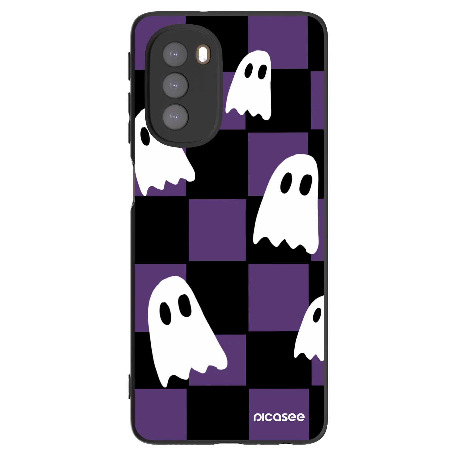 Picasee fekete szilikon tok az alábbi mobiltelefonokra Motorola Moto G51 - Ghosts