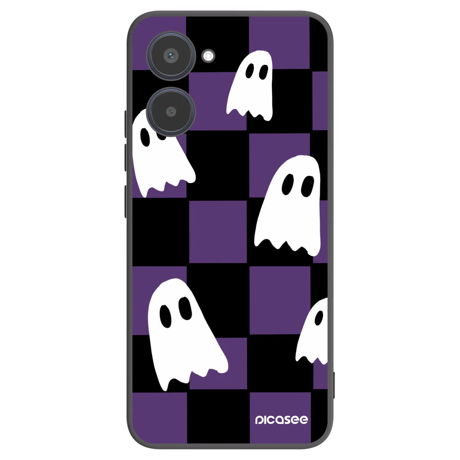 Picasee fekete szilikon tok az alábbi mobiltelefonokra Realme 10 4G - Ghosts