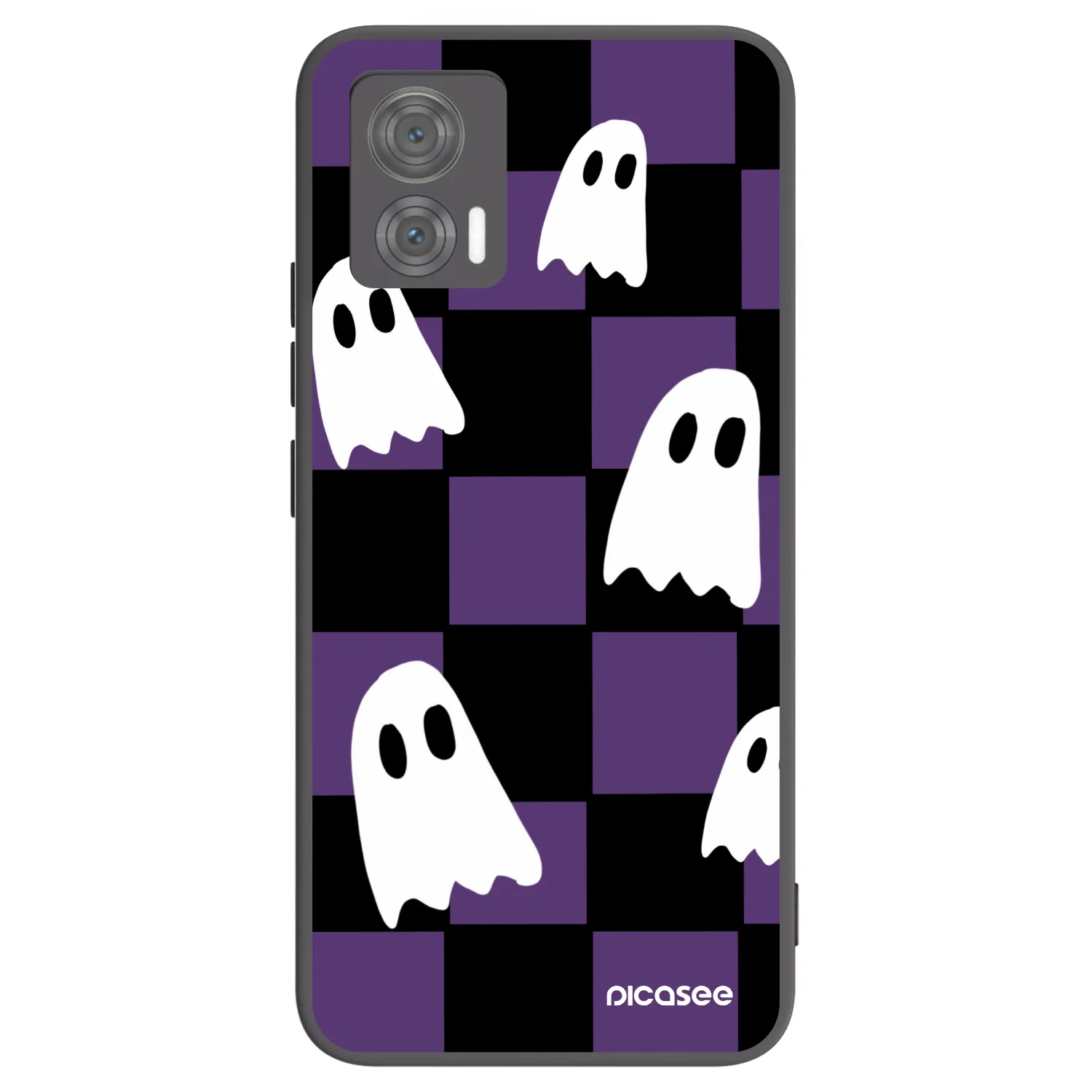 Picasee fekete szilikon tok az alábbi mobiltelefonokra Motorola Edge 30 Neo - Ghosts