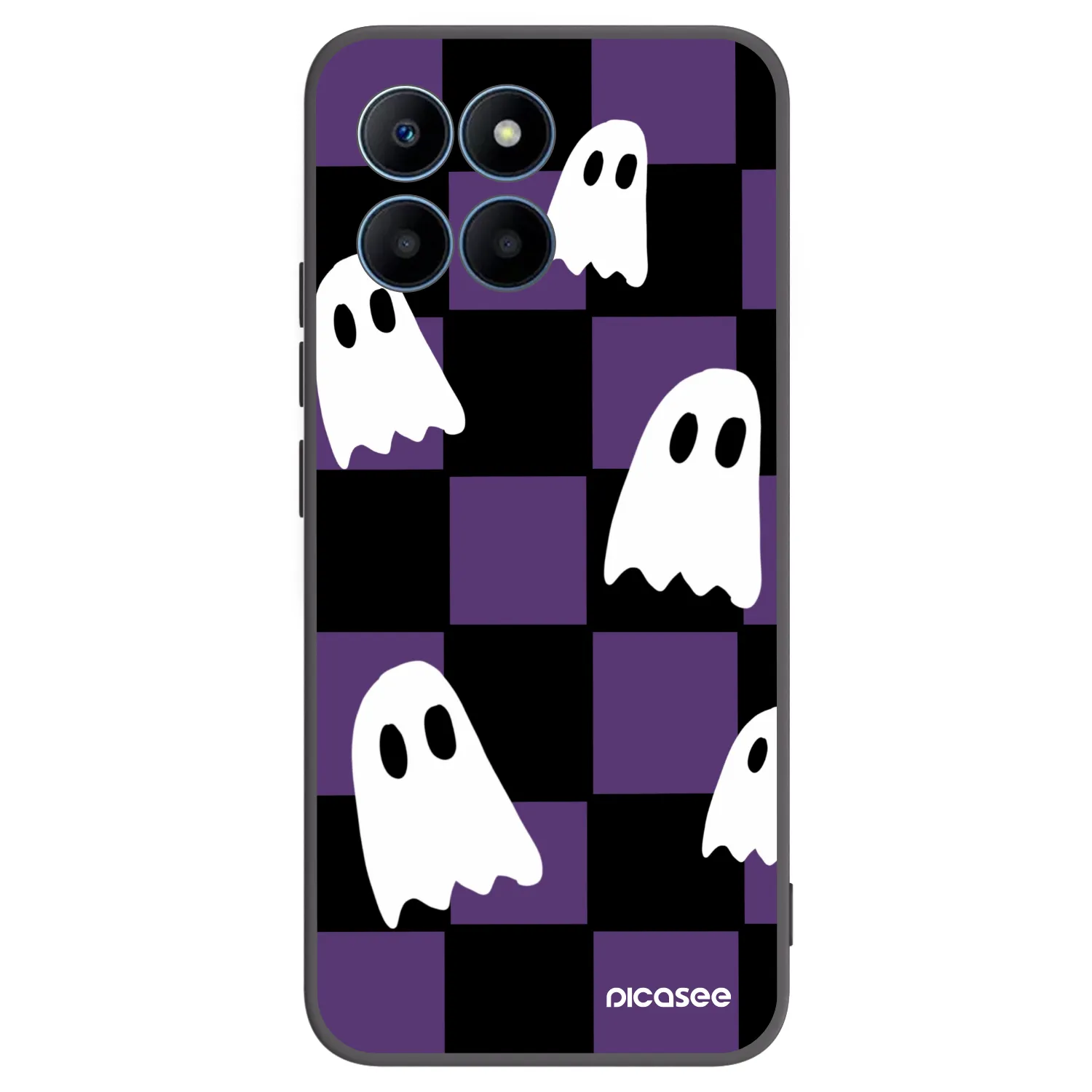 Picasee fekete szilikon tok az alábbi mobiltelefonokra Honor 70 Lite - Ghosts