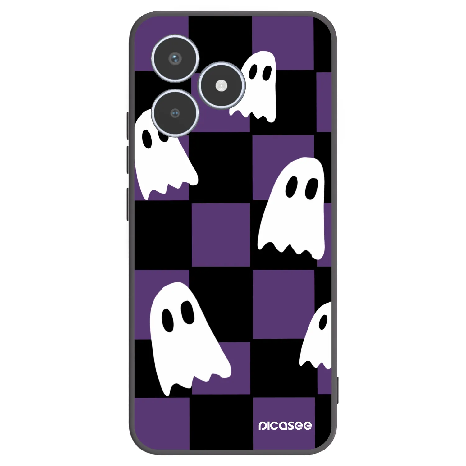 Picasee fekete szilikon tok az alábbi mobiltelefonokra Realme C53 - Ghosts