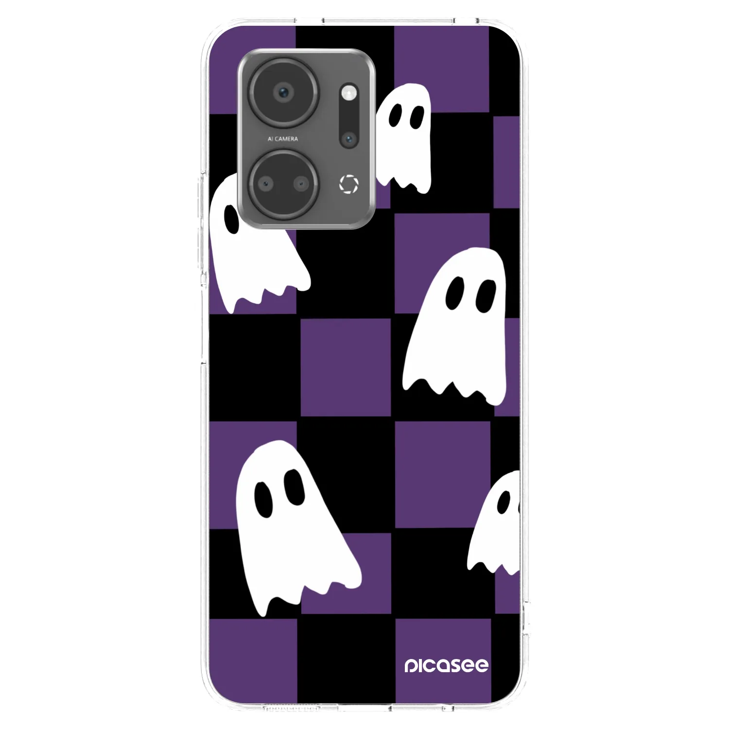 Picasee átlátszó szilikon tok az alábbi mobiltelefonokra Honor X7a - Ghosts