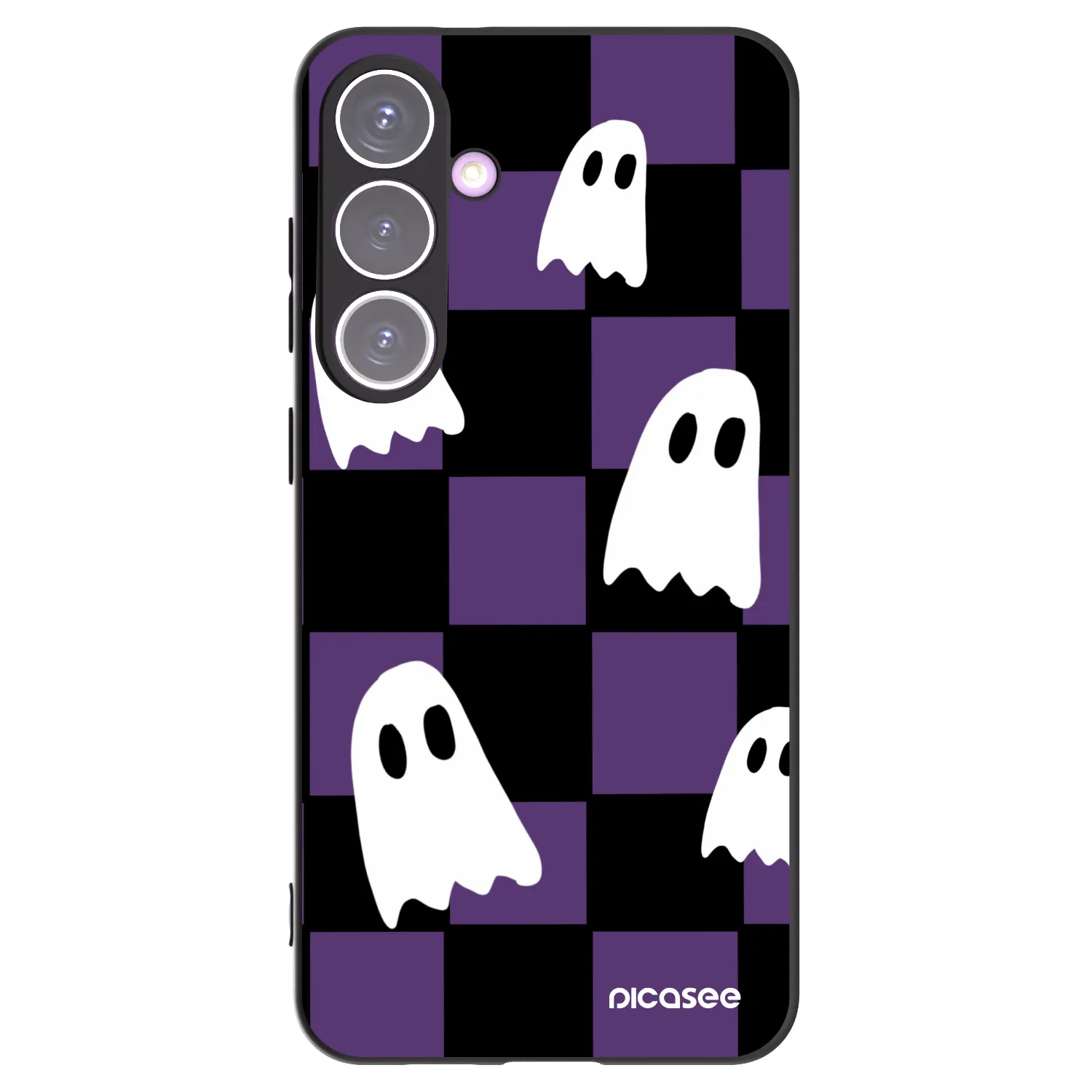 Picasee fekete szilikon tok az alábbi mobiltelefonokra Samsung Galaxy S24+ S926B 5G - Ghosts