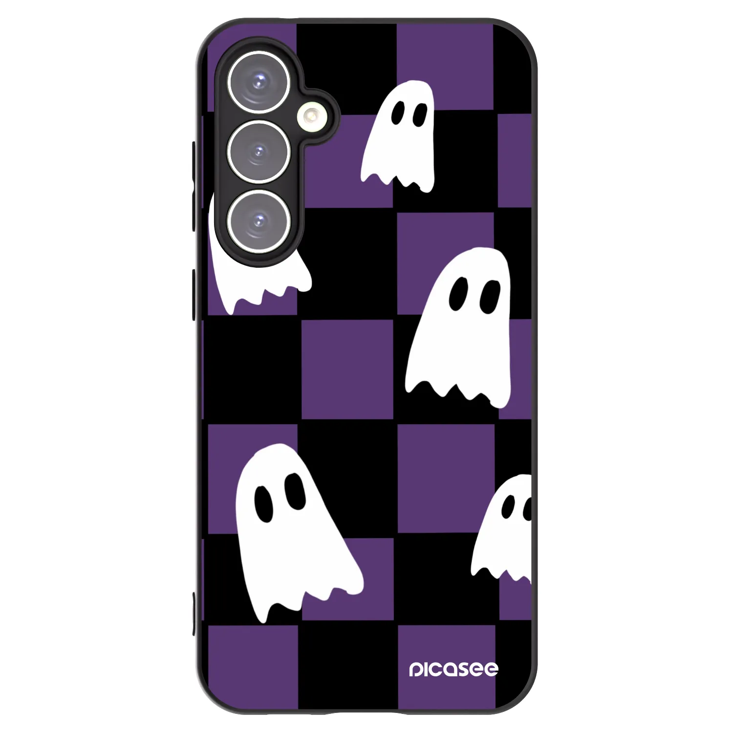 Picasee fekete szilikon tok az alábbi mobiltelefonokra Samsung Galaxy S23 FE S711B - Ghosts