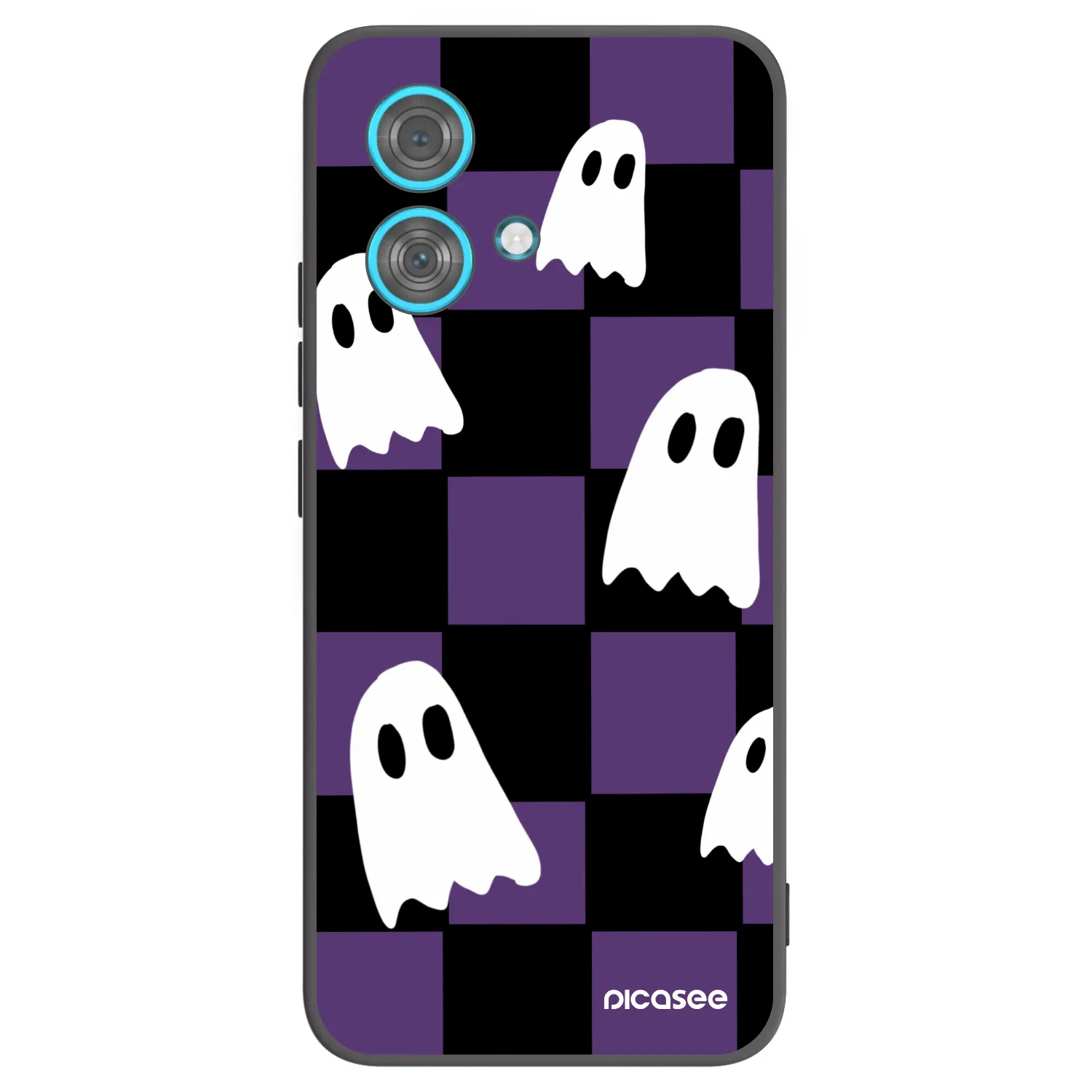 Picasee fekete szilikon tok az alábbi mobiltelefonokra Motorola Edge 40 Neo - Ghosts