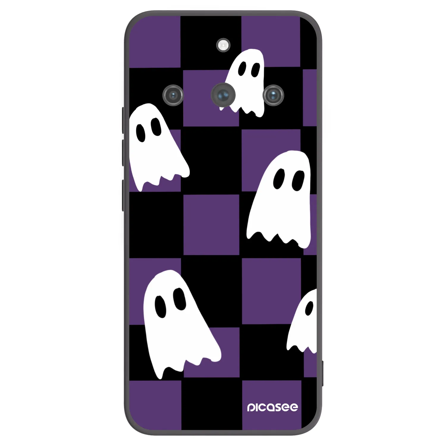 Picasee fekete szilikon tok az alábbi mobiltelefonokra Realme 11 Pro+ - Ghosts