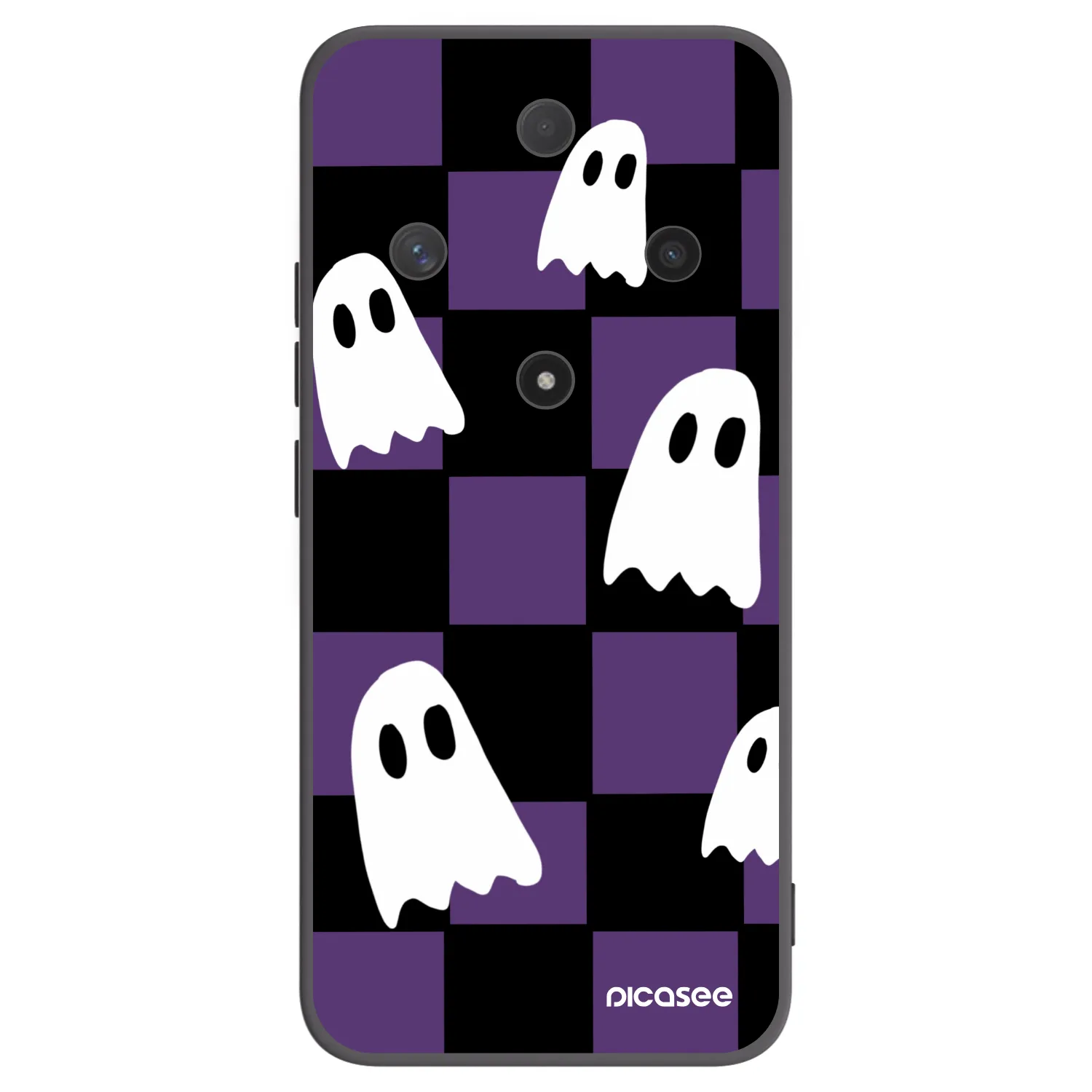Picasee fekete szilikon tok az alábbi mobiltelefonokra Honor Magic6 Lite 5G - Ghosts