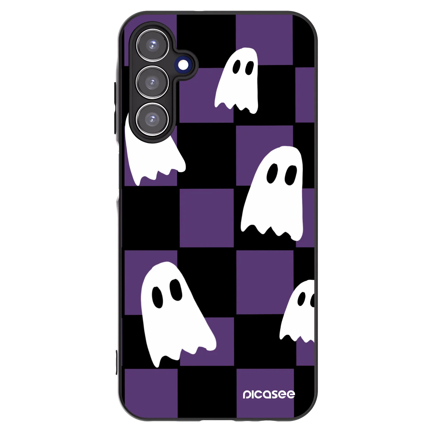 Picasee fekete szilikon tok az alábbi mobiltelefonokra Samsung Galaxy A15 A155F 4G - Ghosts