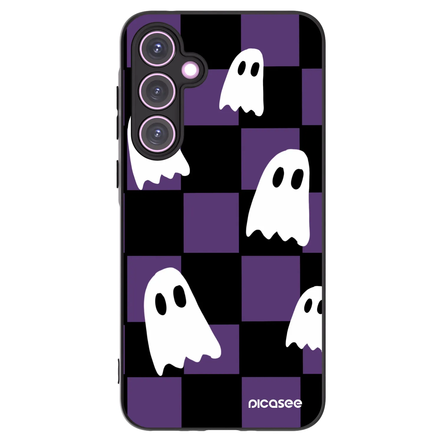 Picasee fekete szilikon tok az alábbi mobiltelefonokra Samsung Galaxy A35 5G A356B - Ghosts