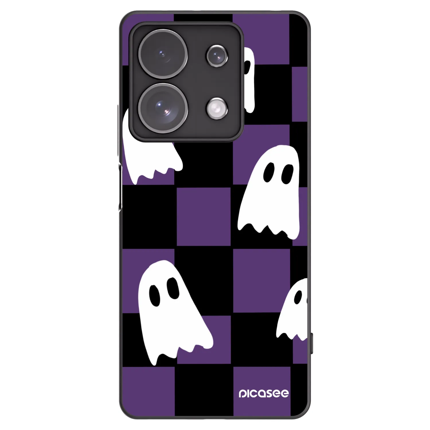Picasee fekete szilikon tok az alábbi mobiltelefonokra Xiaomi Redmi Note 13 Pro 4G - Ghosts