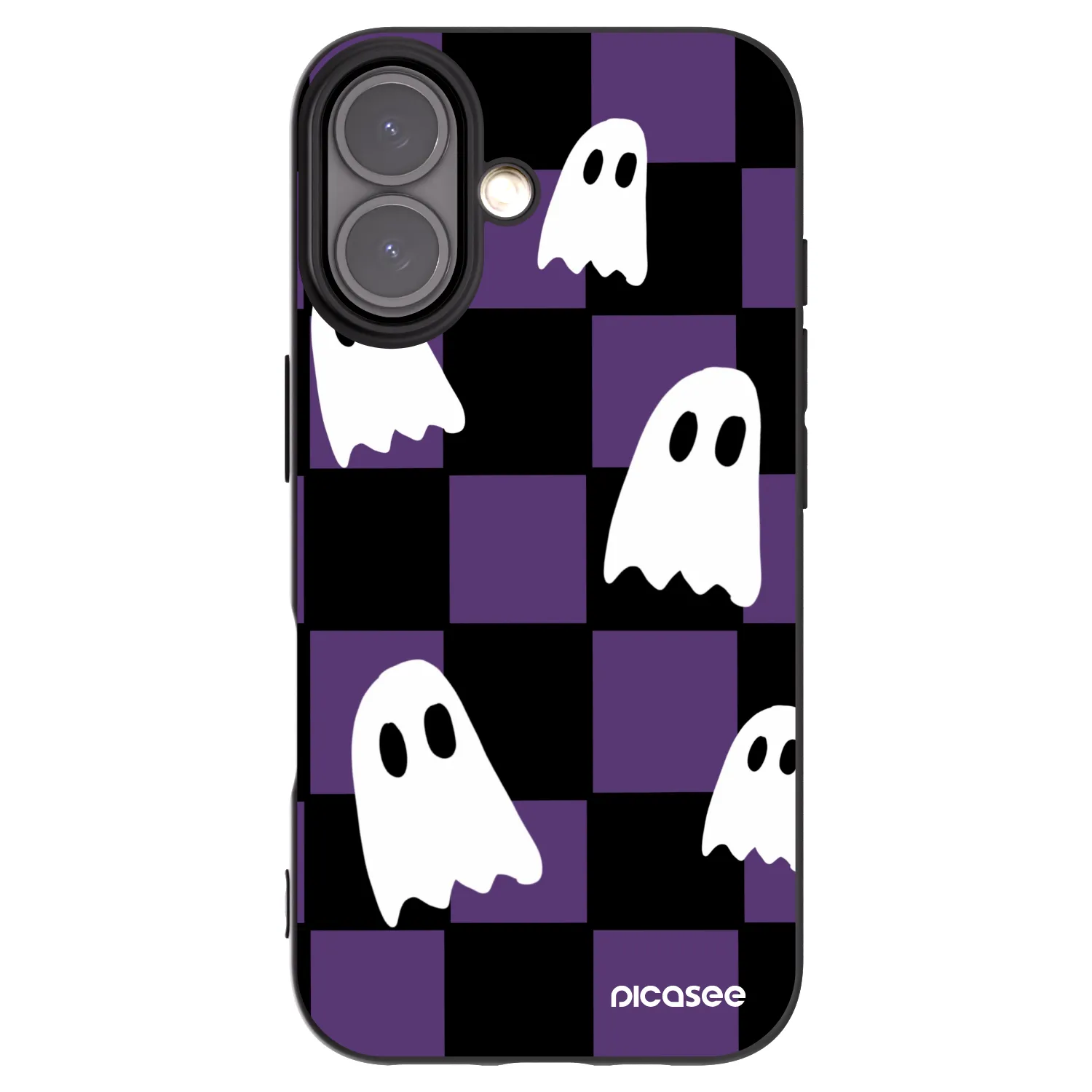 Picasee fekete szilikon tok az alábbi mobiltelefonokra Apple iPhone 16 - Ghosts