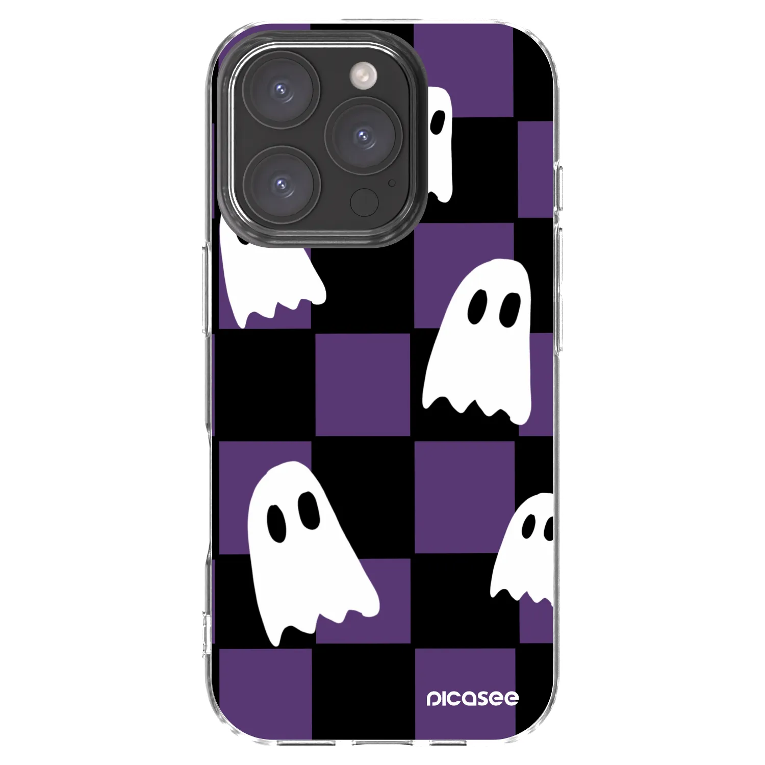 Picasee átlátszó szilikon tok az alábbi mobiltelefonokra Apple iPhone 16 Pro - Ghosts