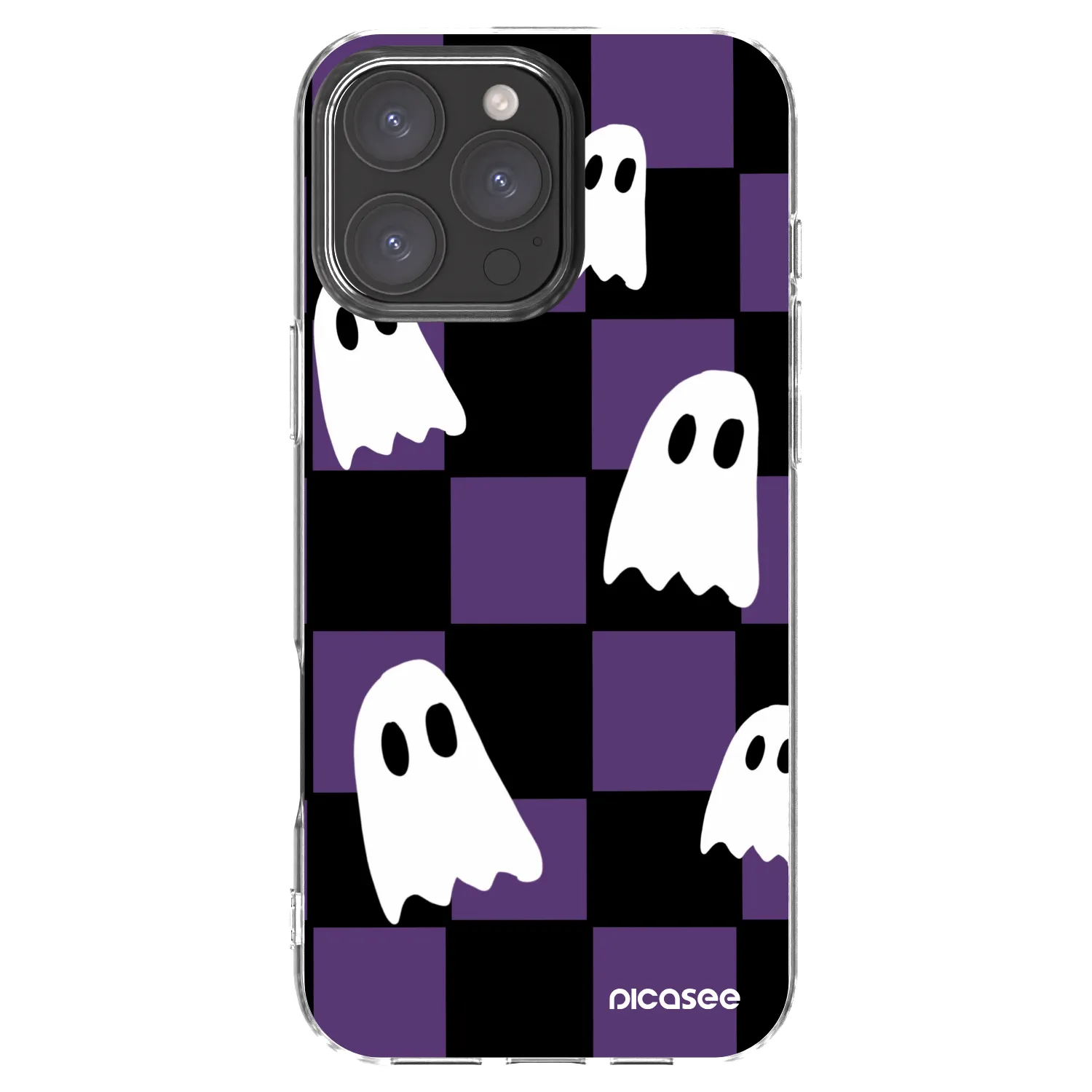Picasee átlátszó szilikon tok az alábbi mobiltelefonokra Apple iPhone 16 Pro Max - Ghosts