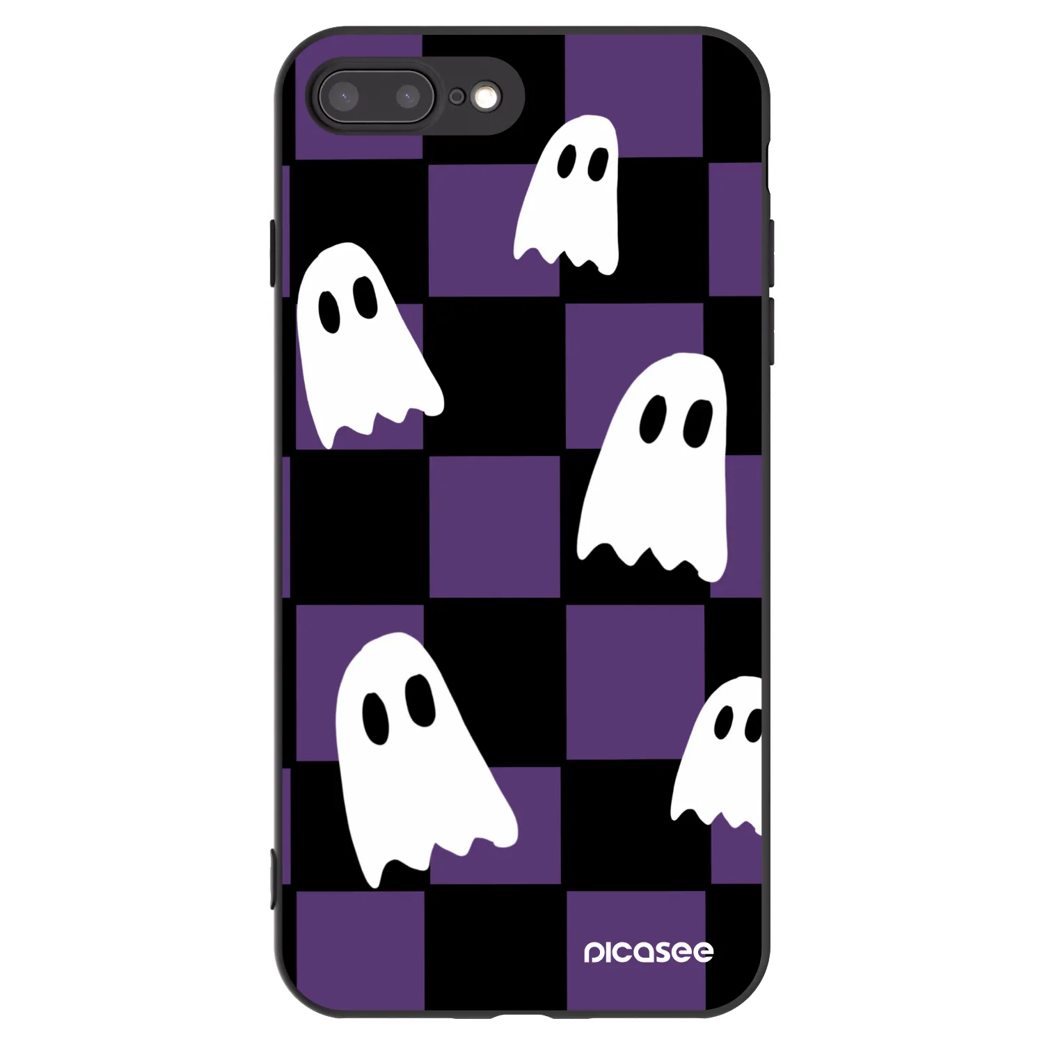 Picasee fekete szilikon tok az alábbi mobiltelefonokra Apple iPhone 8 Plus - Ghosts