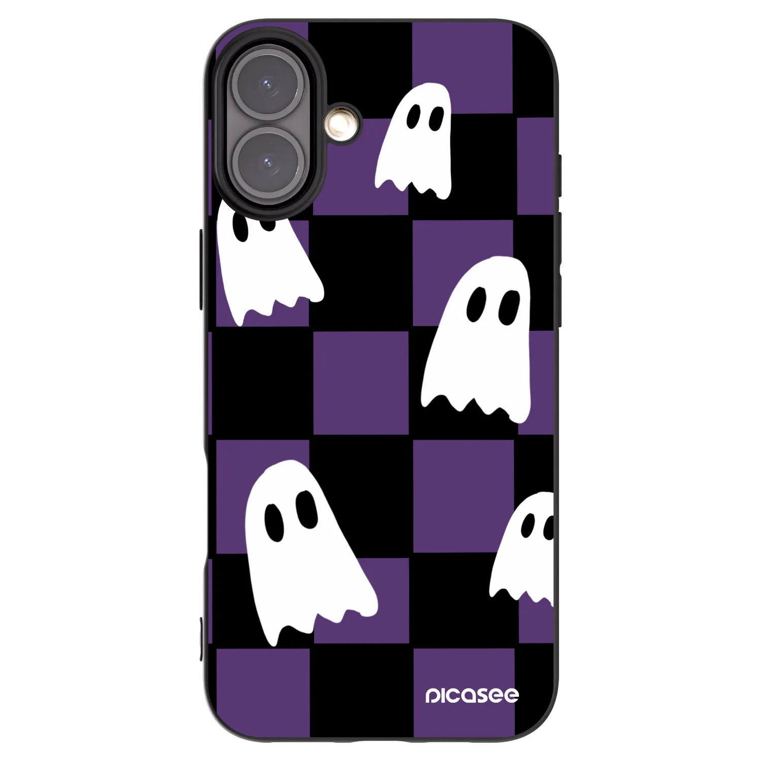 Picasee fekete szilikon tok az alábbi mobiltelefonokra Apple iPhone 16 Plus - Ghosts
