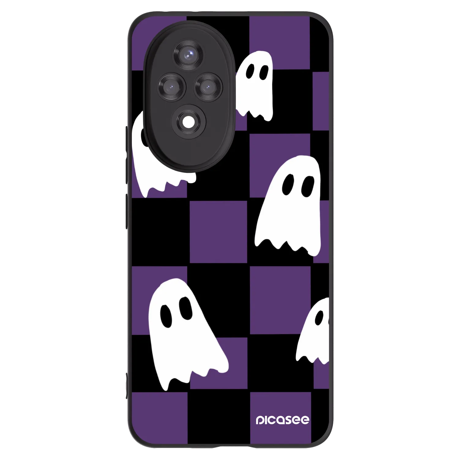 Picasee fekete szilikon tok az alábbi mobiltelefonokra Honor 200 Pro 5G - Ghosts