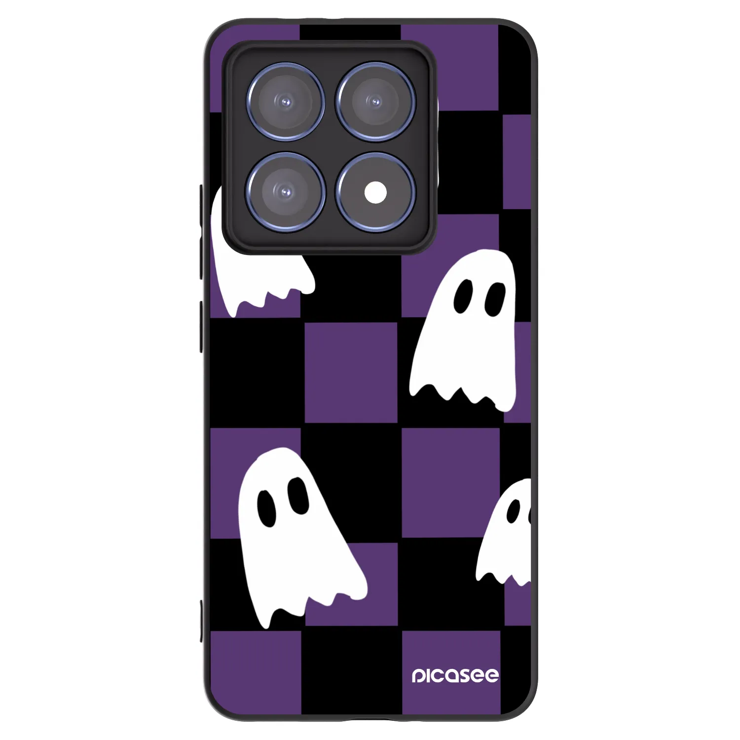 Picasee fekete szilikon tok az alábbi mobiltelefonokra Xiaomi 14T Pro - Ghosts