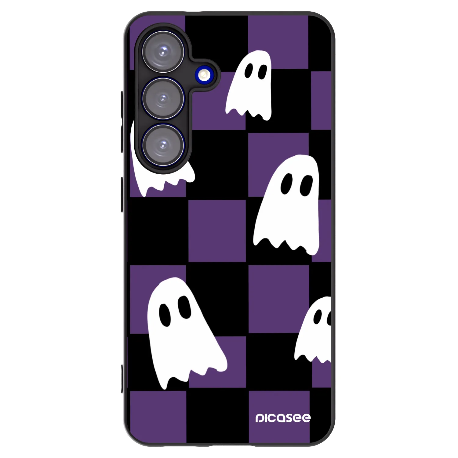 Picasee fekete szilikon tok az alábbi mobiltelefonokra Samsung Galaxy S25 5G - Ghosts