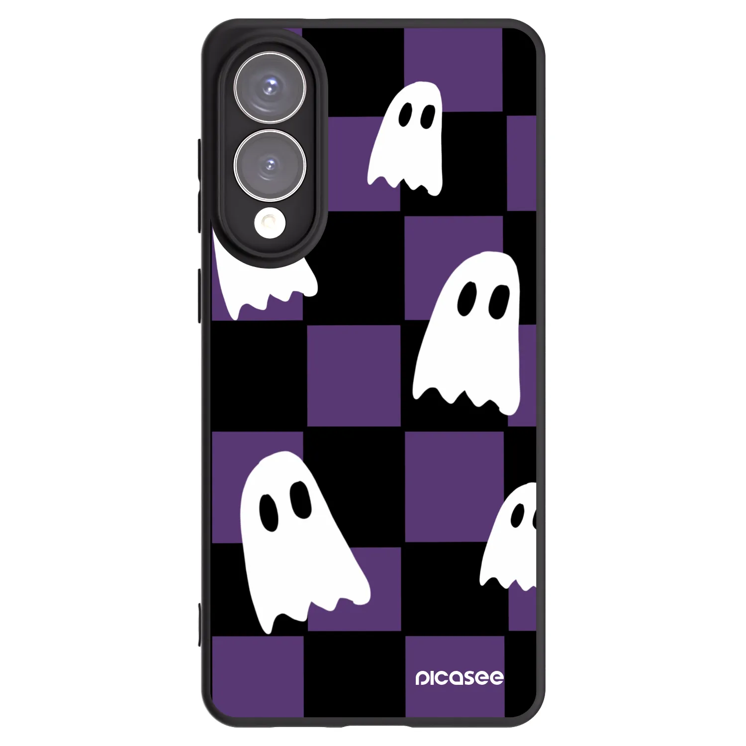 Picasee fekete szilikon tok az alábbi mobiltelefonokra Samsung Galaxy S25 Edge 5G - Ghosts