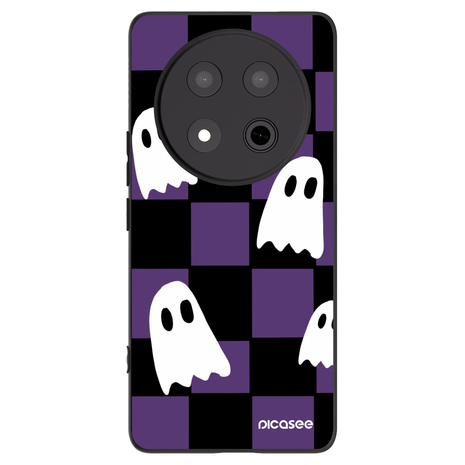 Picasee fekete szilikon tok az alábbi mobiltelefonokra Honor Magic7 Lite 5G - Ghosts