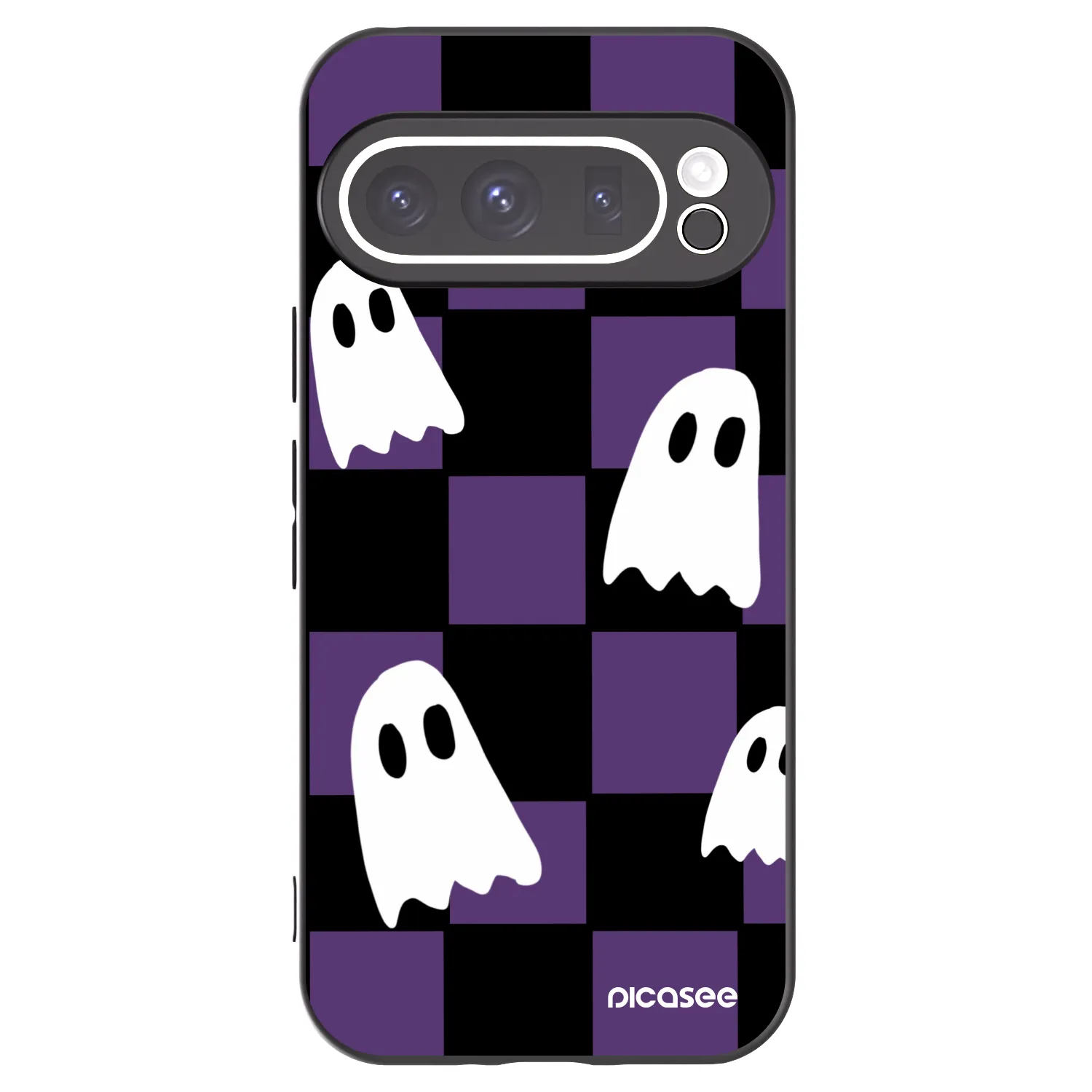 Picasee fekete szilikon tok az alábbi mobiltelefonokra Google Pixel 9 Pro - Ghosts