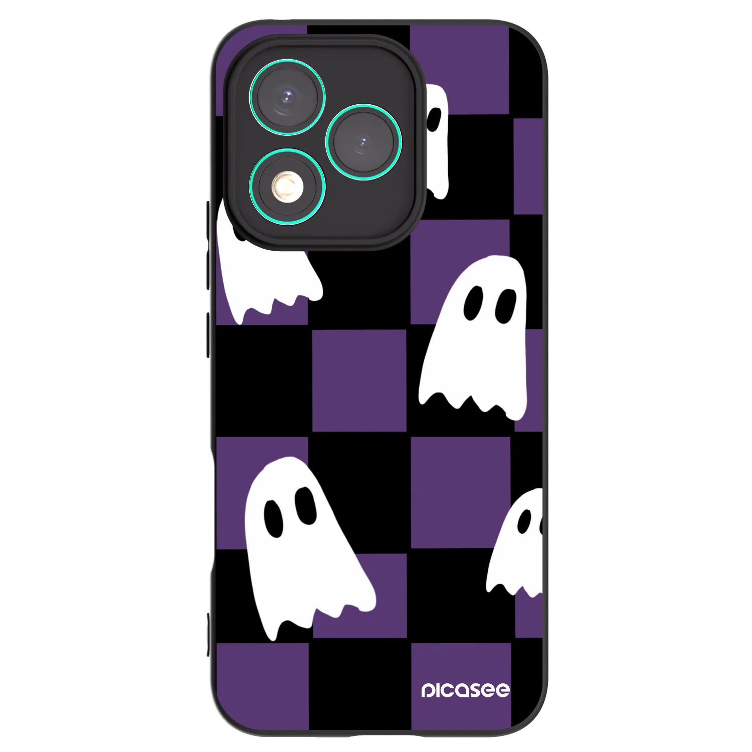 Picasee fekete szilikon tok az alábbi mobiltelefonokra Honor 400 Lite 5G - Ghosts