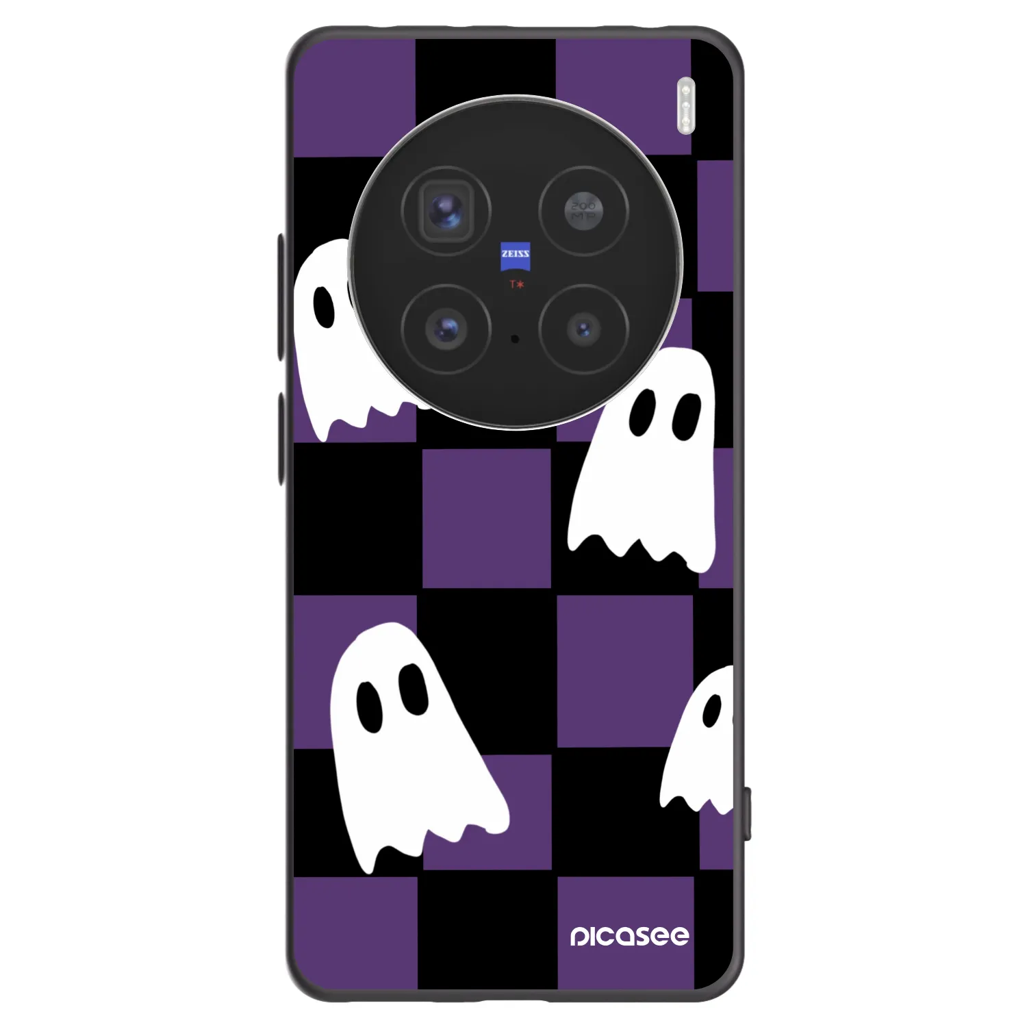 Picasee fekete szilikon tok az alábbi mobiltelefonokra Vivo X200 Pro - Ghosts