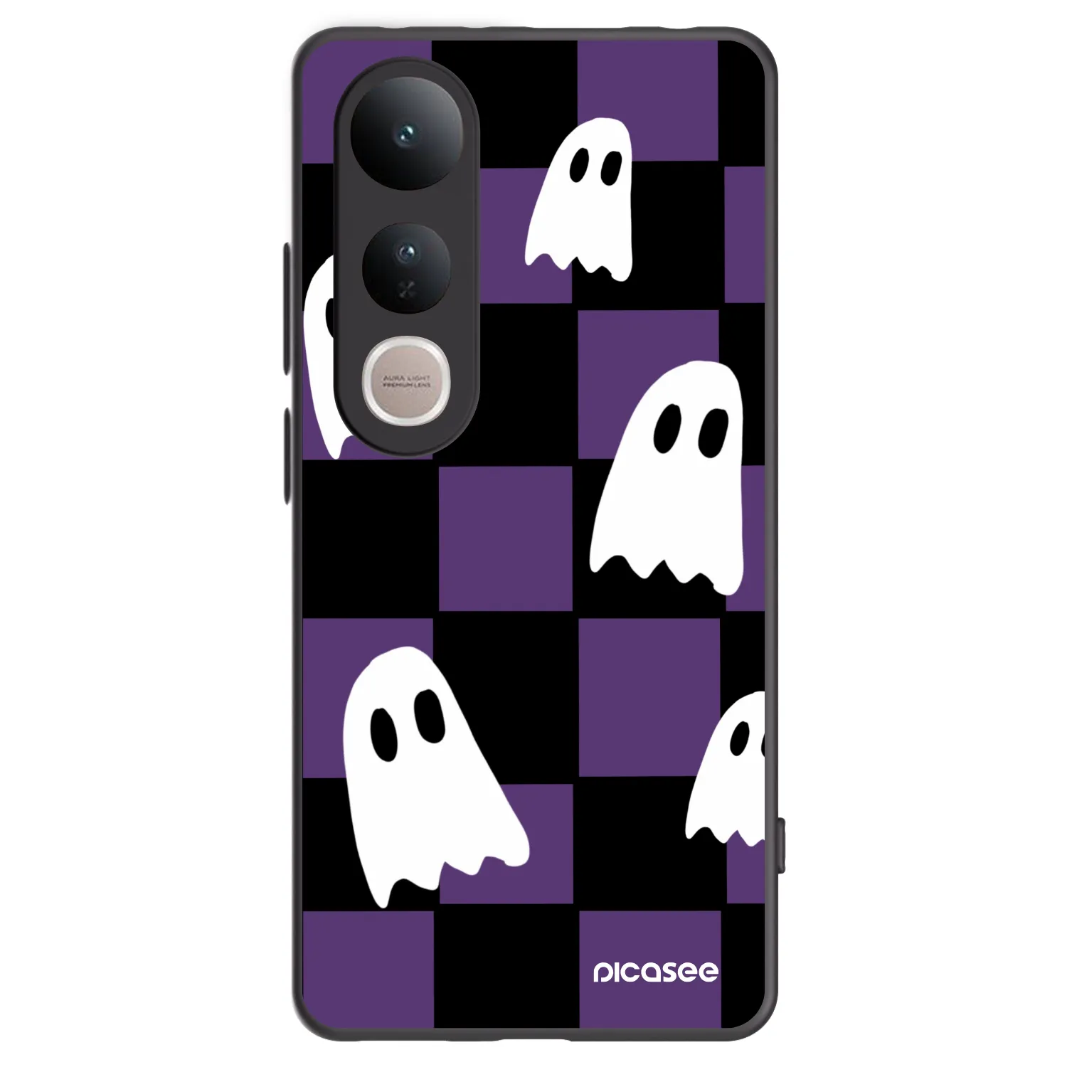 Picasee fekete szilikon tok az alábbi mobiltelefonokra Vivo V50 Lite 5G - Ghosts