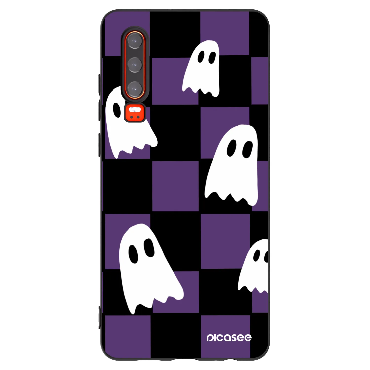 Picasee fekete szilikon tok az alábbi mobiltelefonokra Huawei P30 - Ghosts