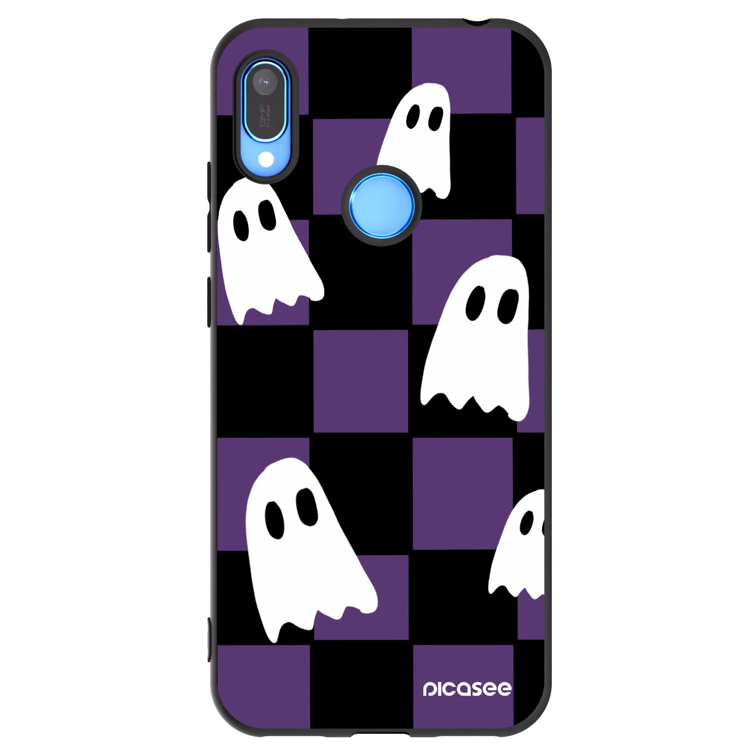 Picasee fekete szilikon tok az alábbi mobiltelefonokra Huawei Y6 2019 - Ghosts