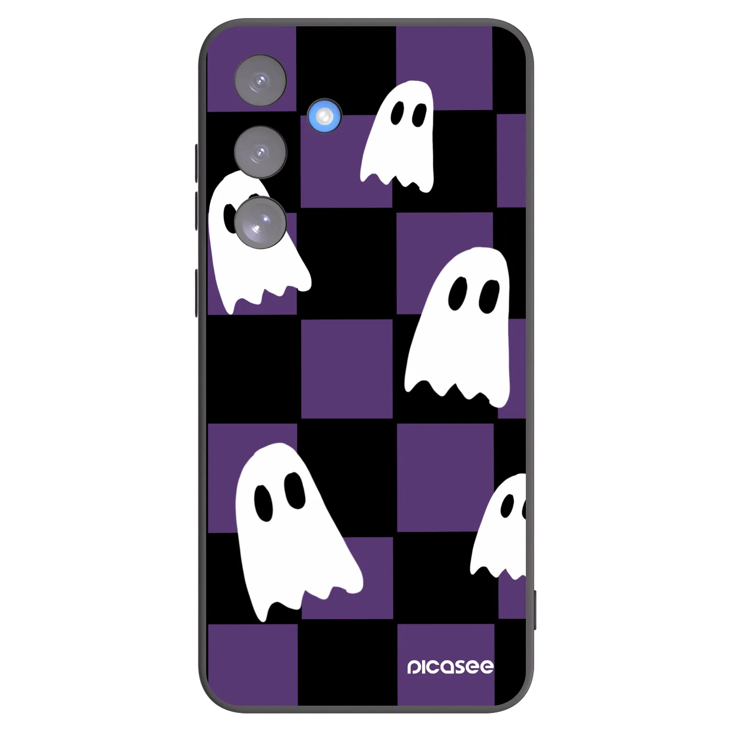 Picasee fekete szilikon tok az alábbi mobiltelefonokra Samsung Galaxy S25 FE 5G - Ghosts