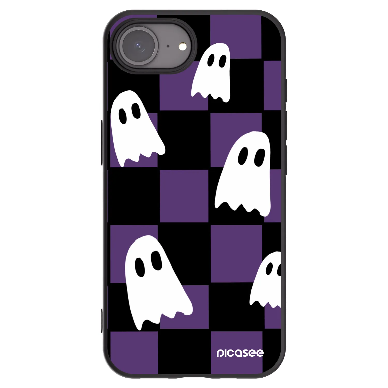Picasee fekete szilikon tok az alábbi mobiltelefonokra Apple iPhone 17e - Ghosts
